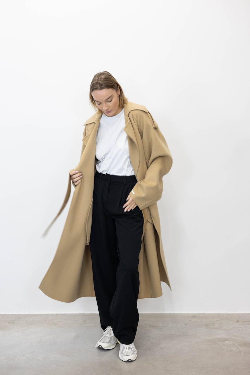 FIORE WOOL TRENCH COAT COAT MAXMARA
