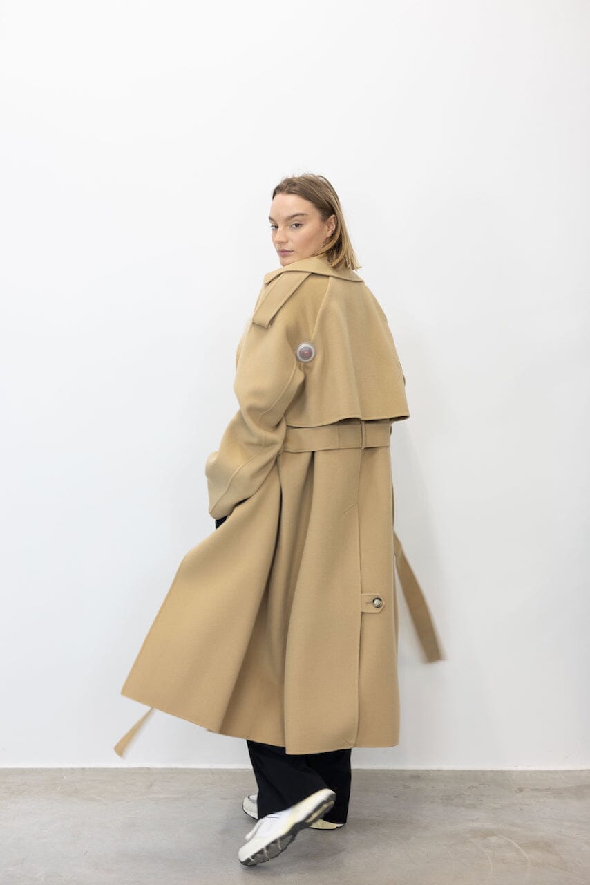 FIORE WOOL TRENCH COAT COAT MAXMARA
