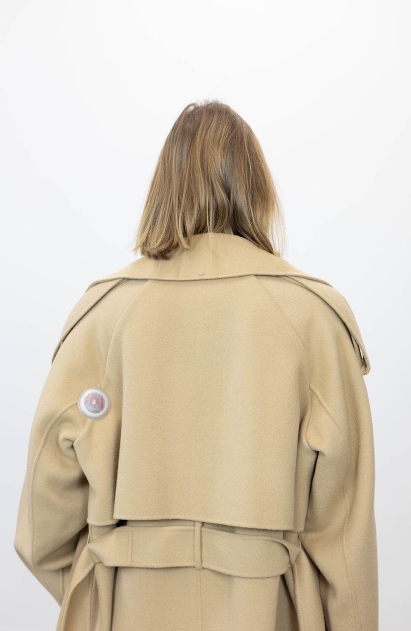 FIORE WOOL TRENCH COAT COAT MAXMARA