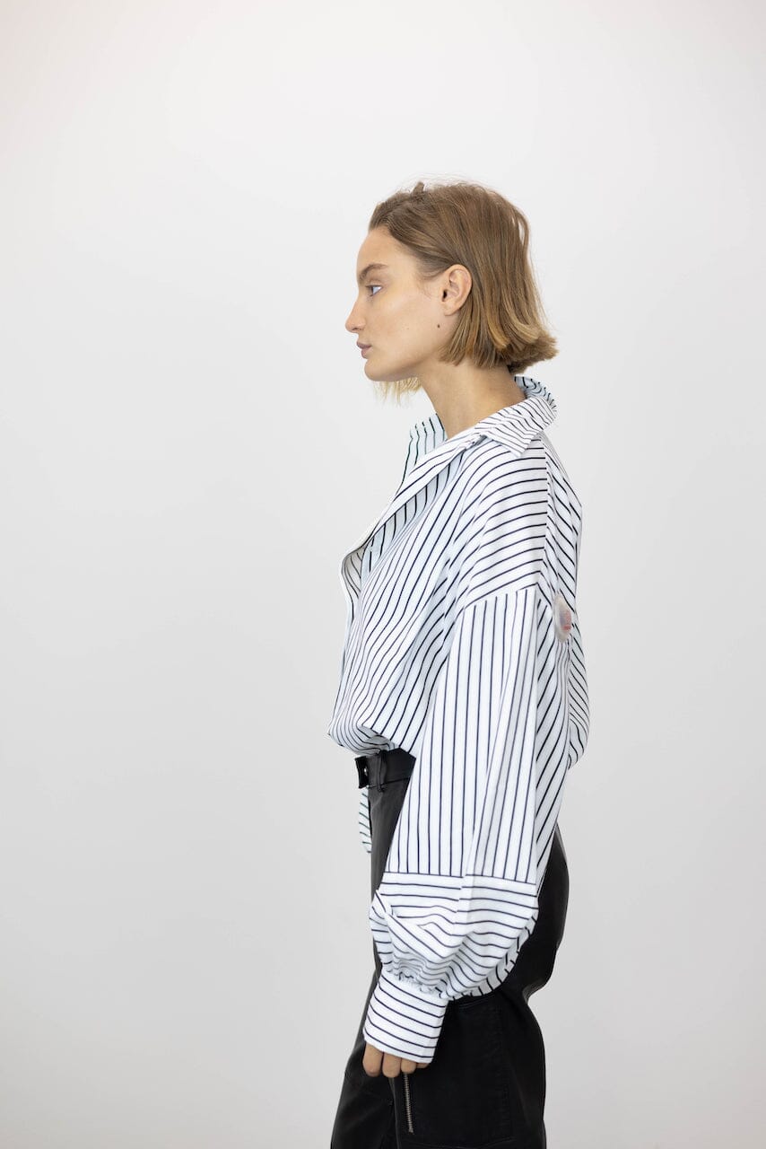 WILLOW BALLOON SLEEVES STRIPED SHIRT SHIRT ONE & OTHER 