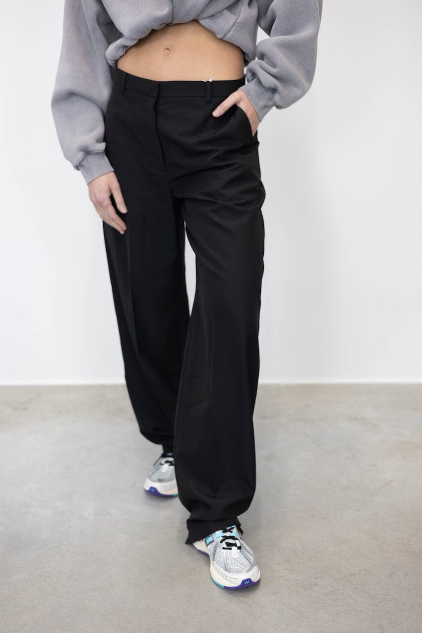 LOW WAISTED TROUSER WITH BACK SLITS PANTS ALEXANDER WANG 