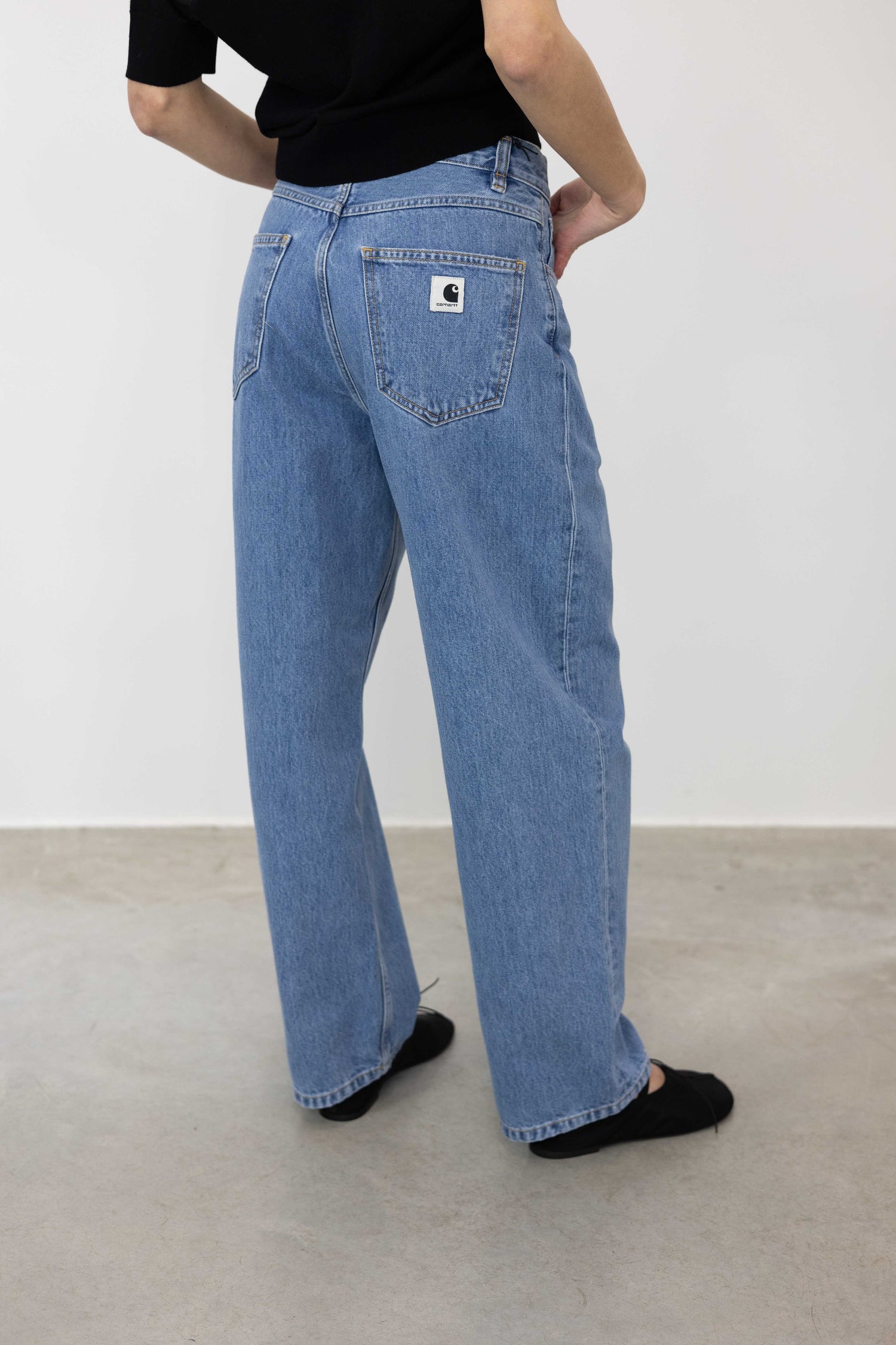 BRANDON LOOSE STRAIGHT FIT JEANS IN BLUE JEANS CARHARTT 