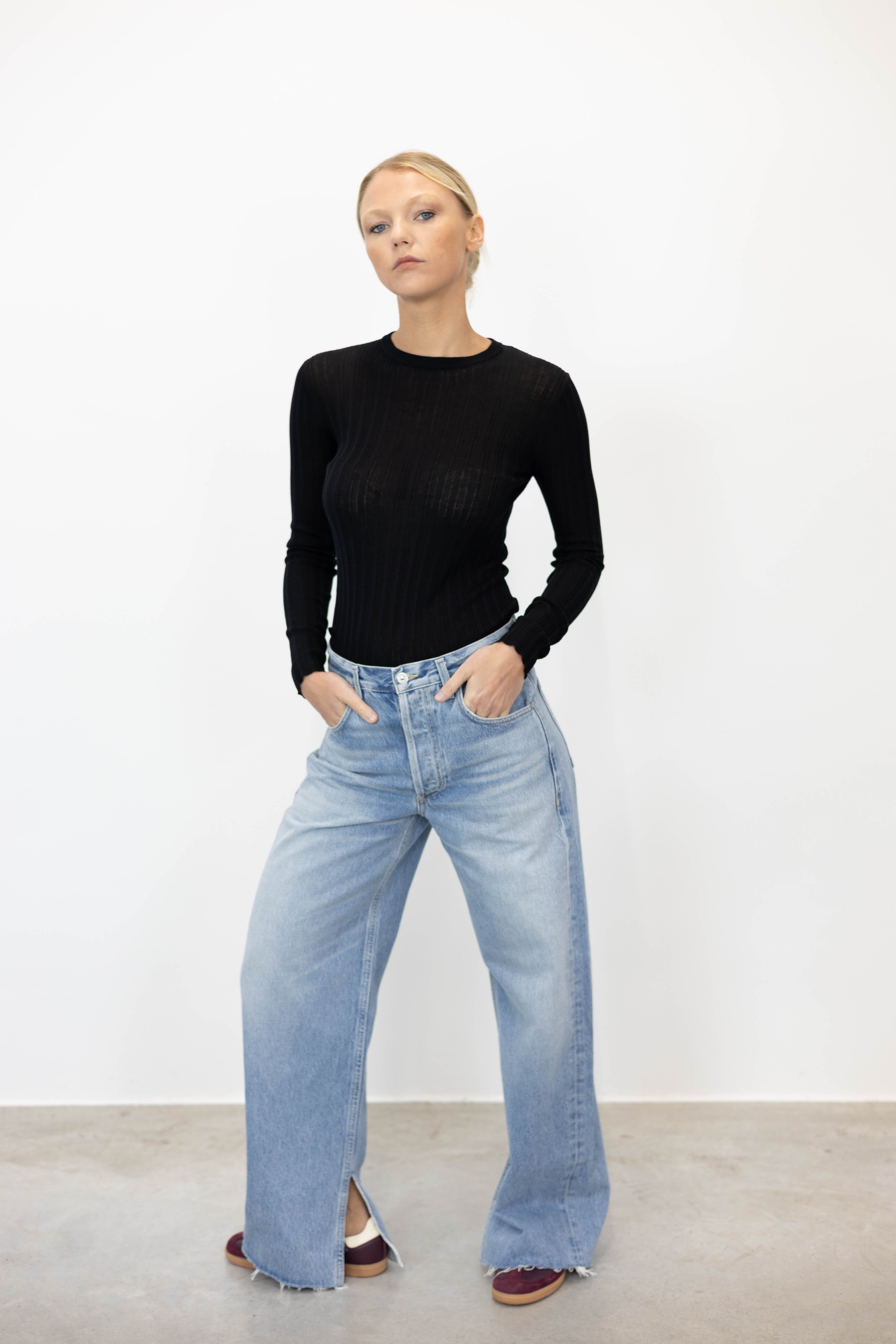 AYLA SPILT HEM DENIM JEANS CITIZENS OF HUMANITY