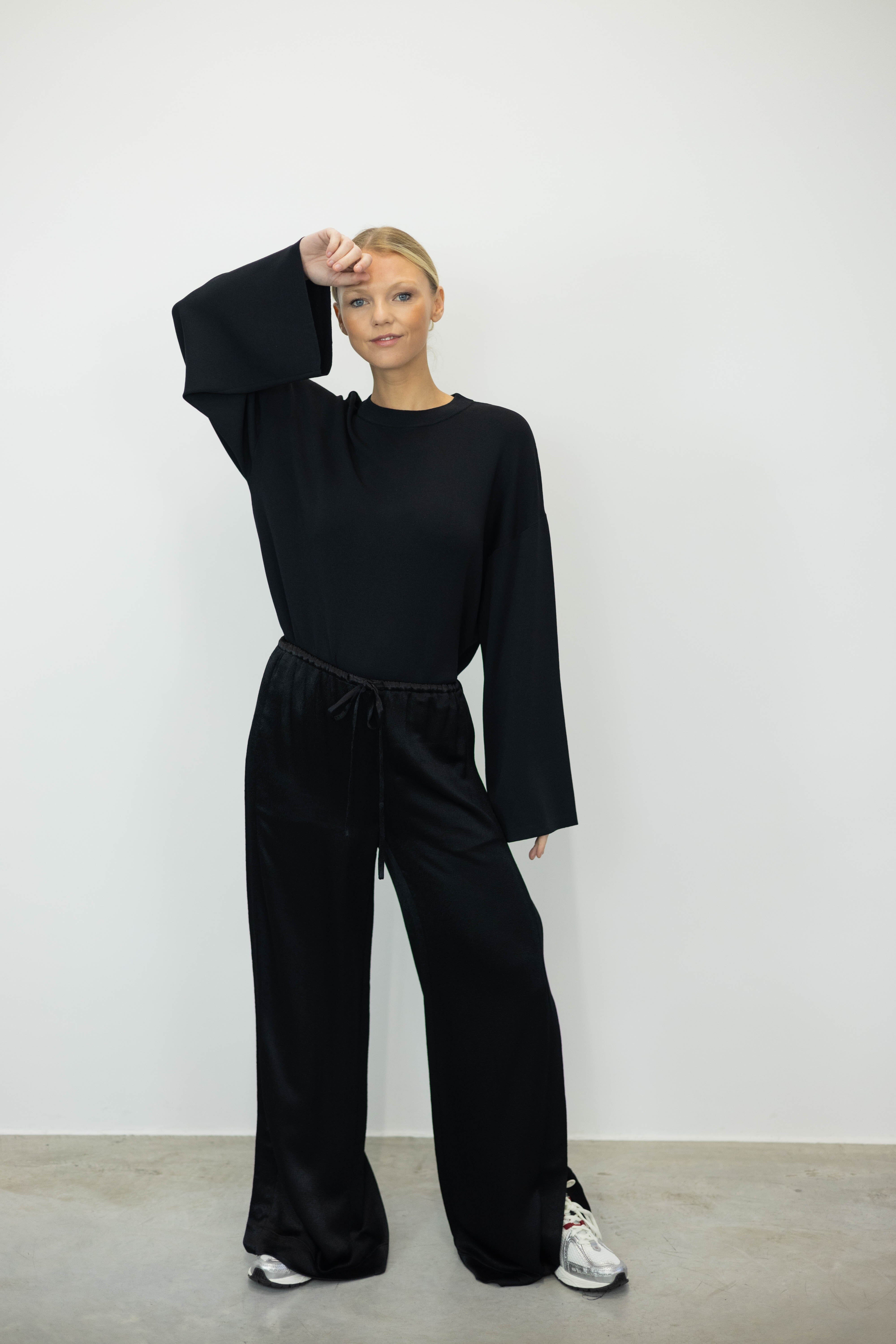 HAZEL FLUID VISCOSE WIDE LEG PANTS PANTS PROENZA SCHOULER