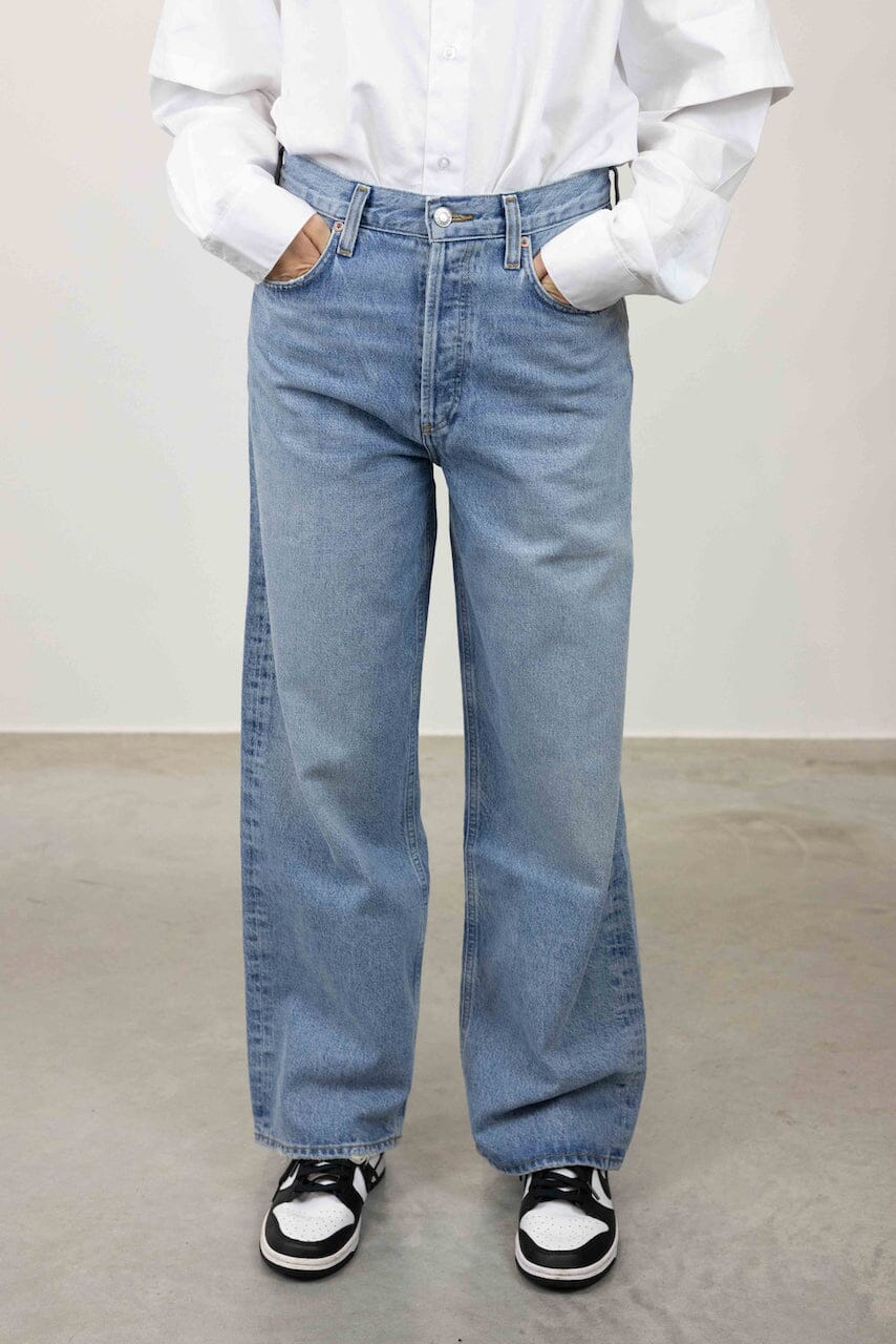 LOW RISE BAGGY JEANS IN LIBERTINE JEANS AGOLDE 