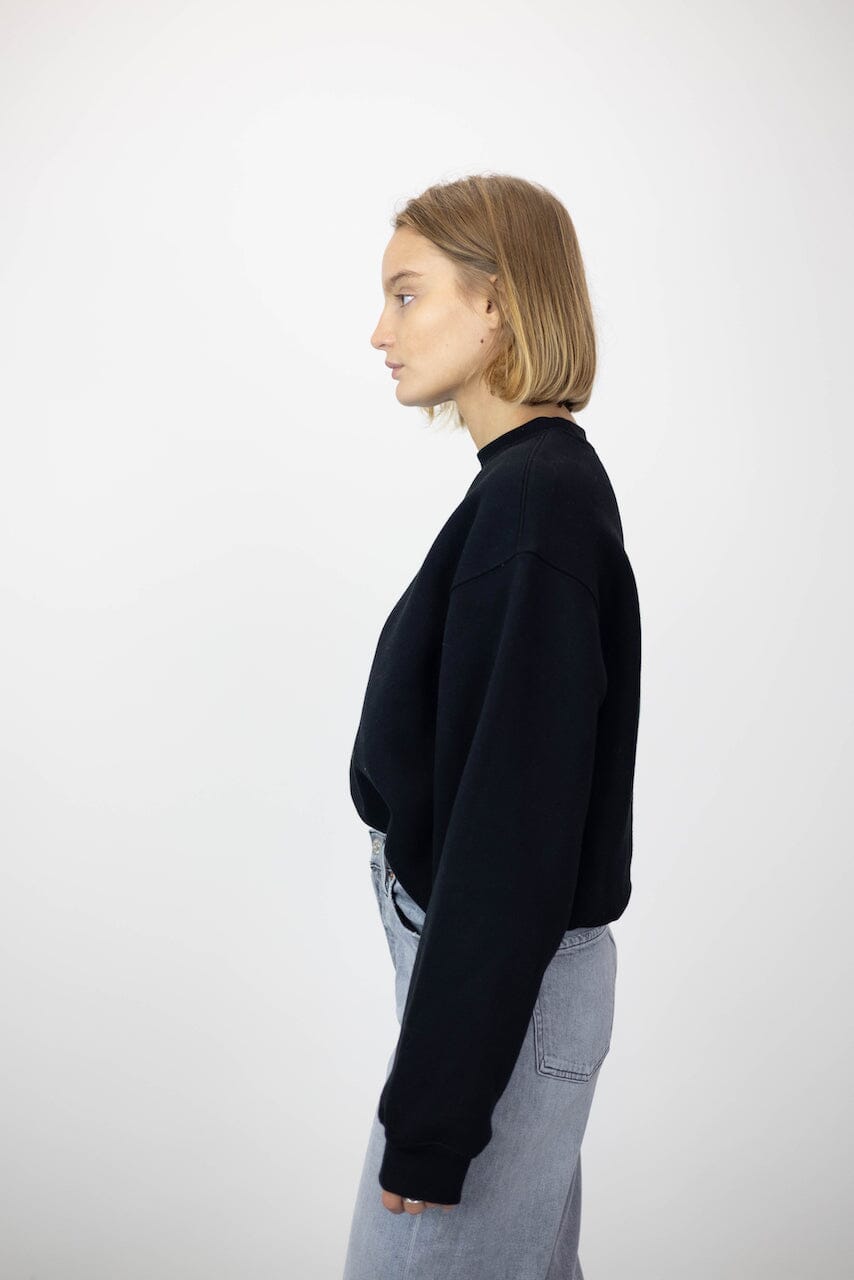 TERRY CREW NECK SWEATSHIRT WITH LOGO SWEATSHIRT ALEXANDER WANG