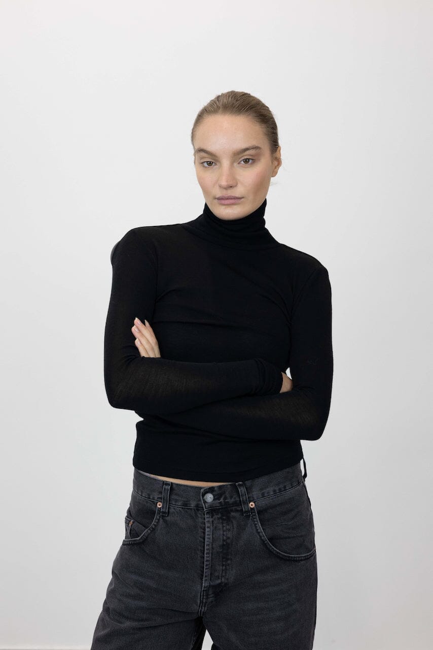 NINIA WOOL ROLLNECK TOP GESTUZ