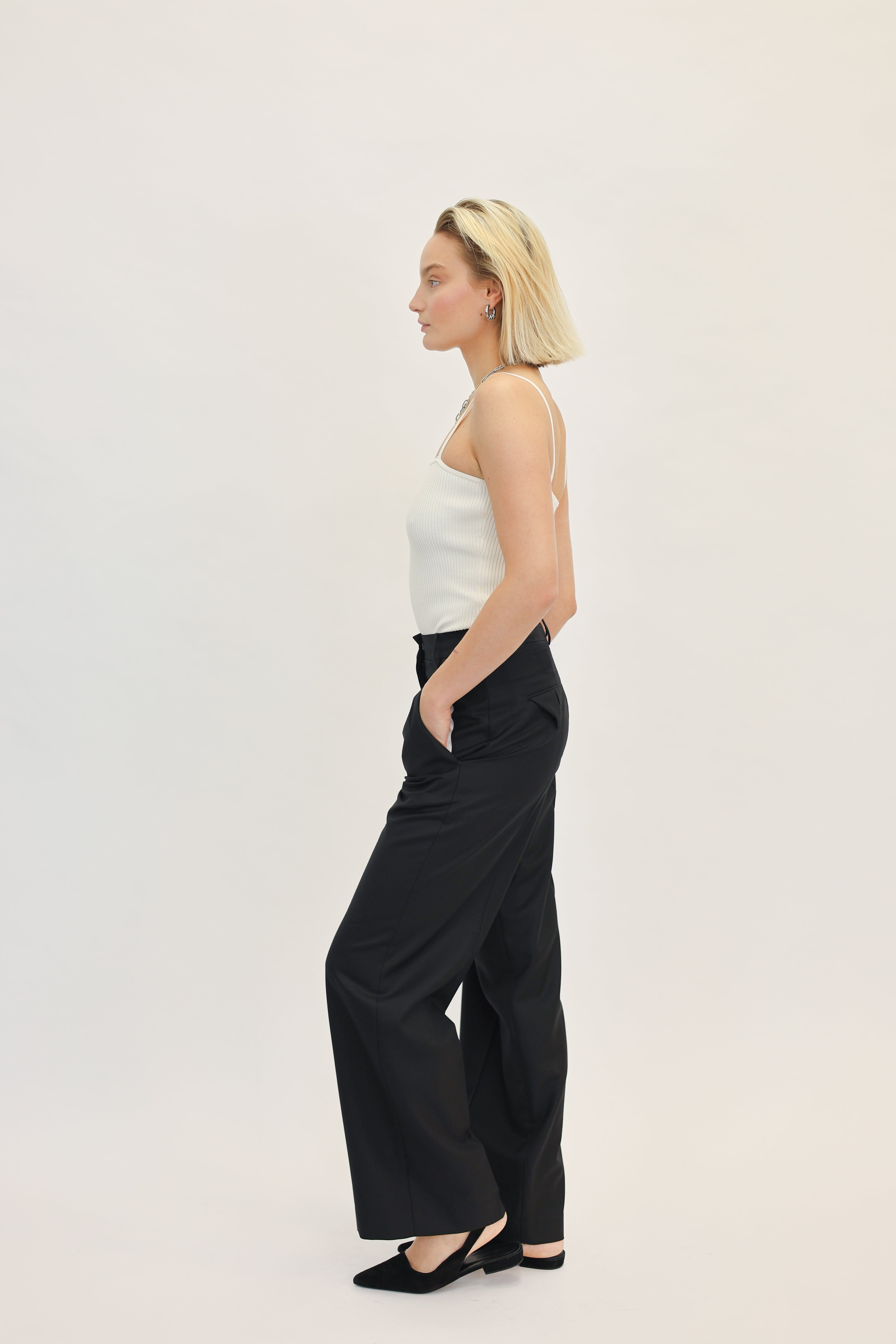 TRULY PANTS IN BLACK PANTS ONE&OTHER