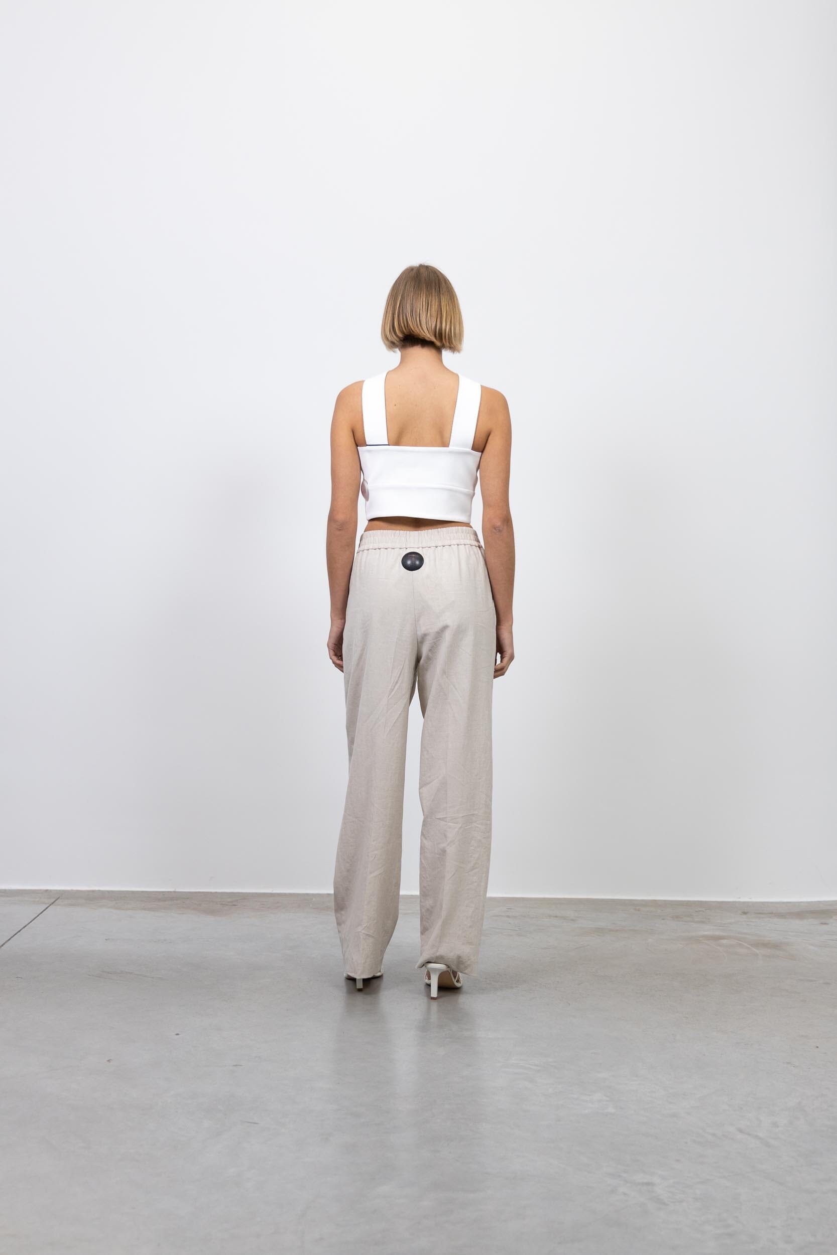 JULIA WIDE LEG LINEN PANTS PANTS SAMSOE SAMSOE