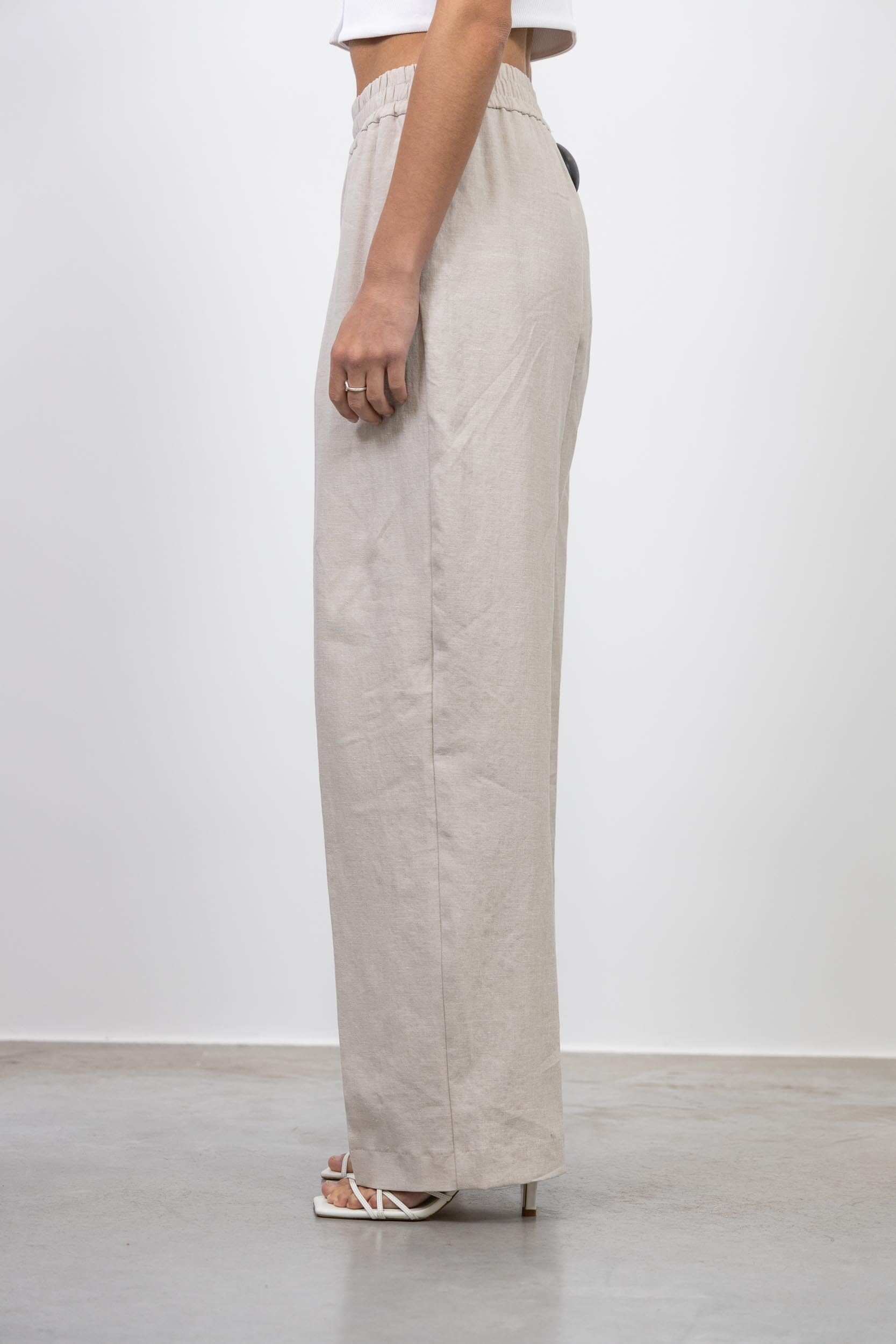 JULIA WIDE LEG LINEN PANTS PANTS SAMSOE SAMSOE