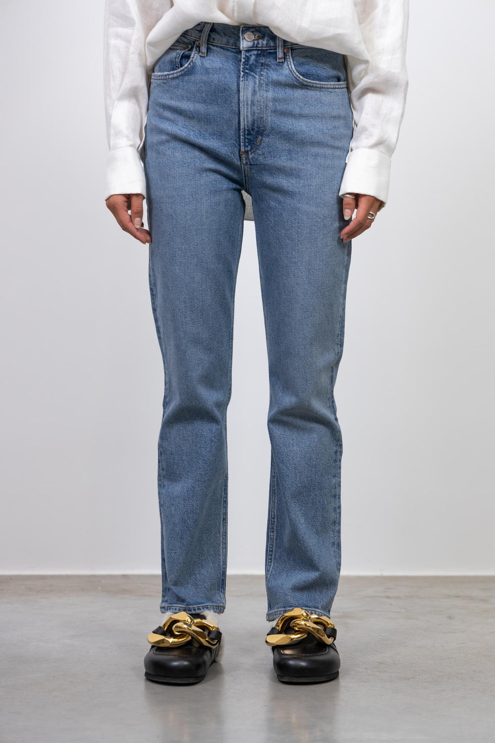 HIGH RISE STOVEPIPE JEANS JEANS AGOLDE 