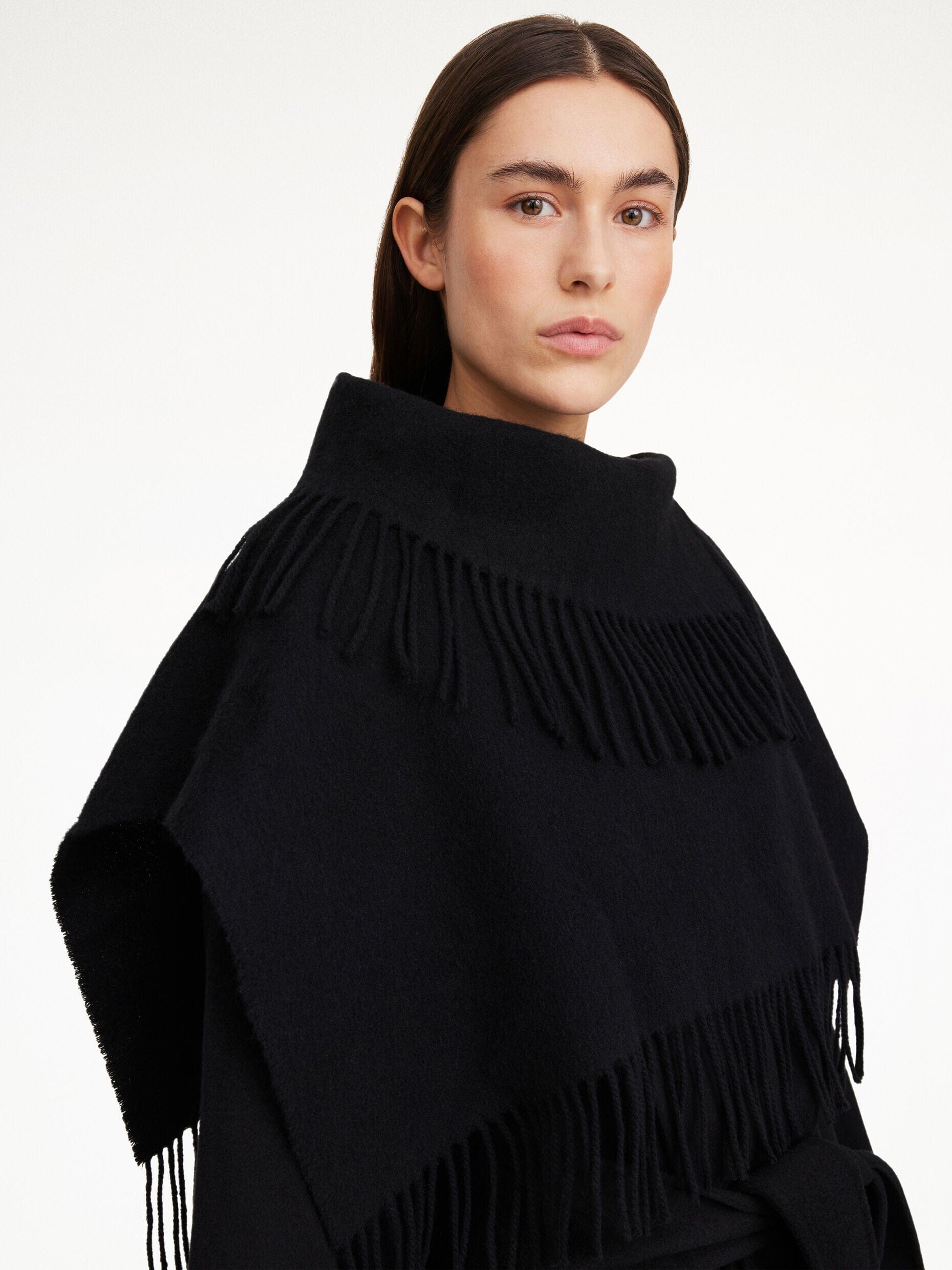 TURTLA SCARF IN BLACK SCARF BY MALENE BIRGER