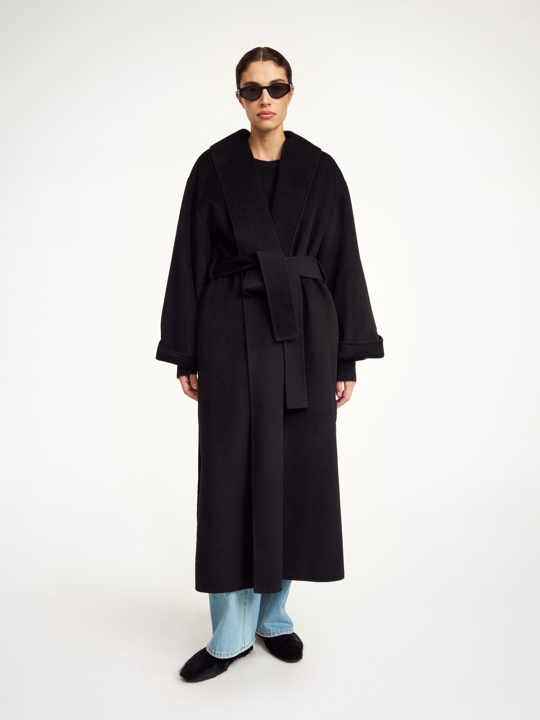 TRULLEM COAT IN BLACK COAT BY MALENE BIRGER
