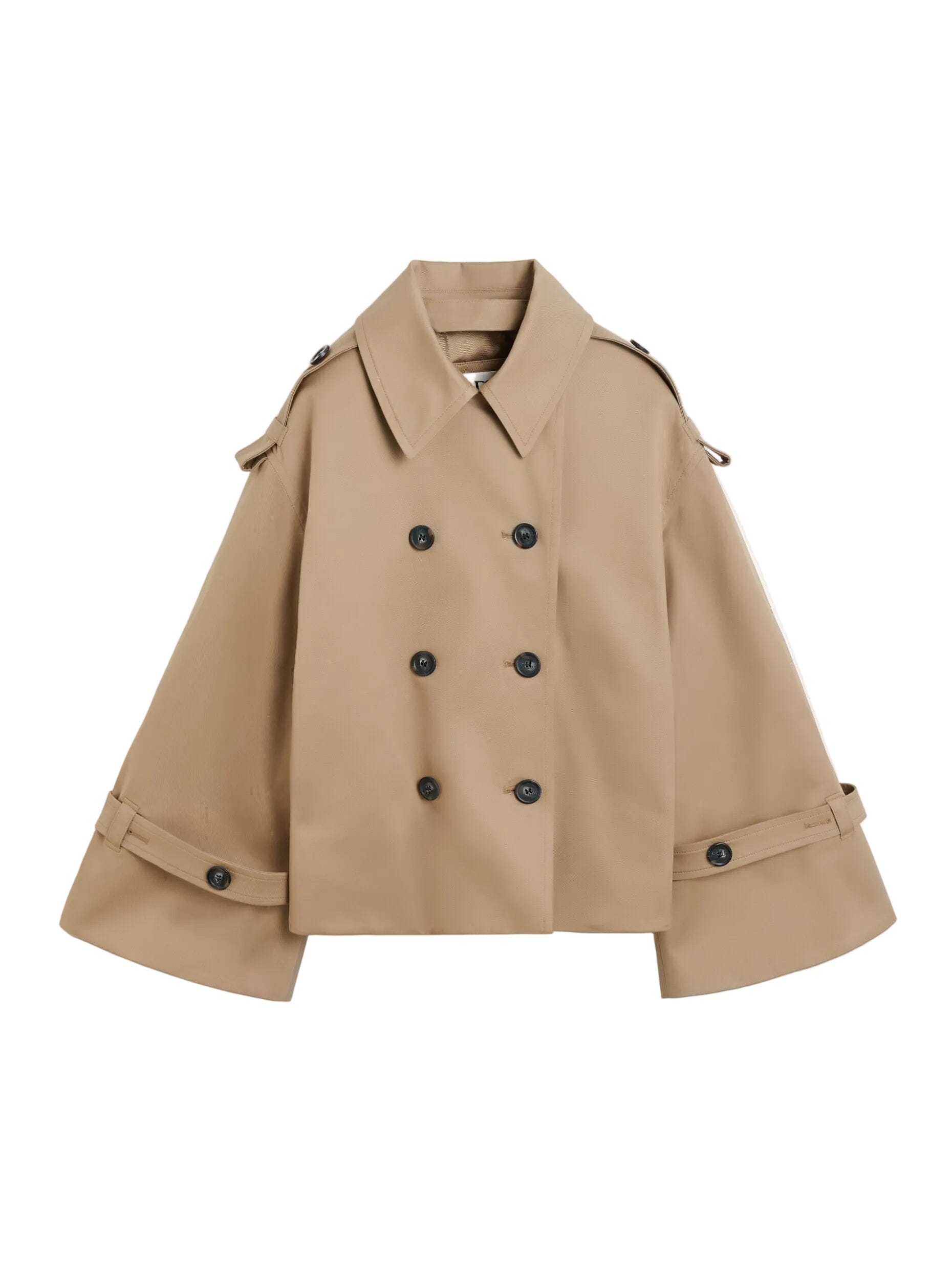ALISANDRA TRENCH JACKET IN FOSIL JACKET MALENE BIRGER