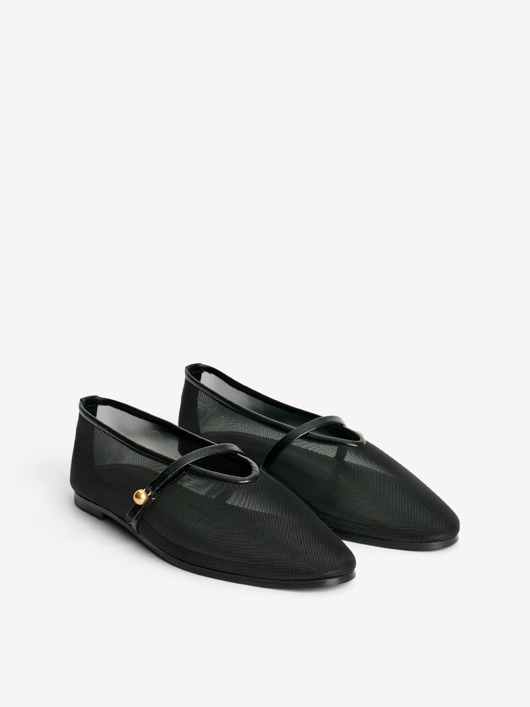 AYDA MESH BALLERINES IN BLACK SHOES BY MALENE BIRGER