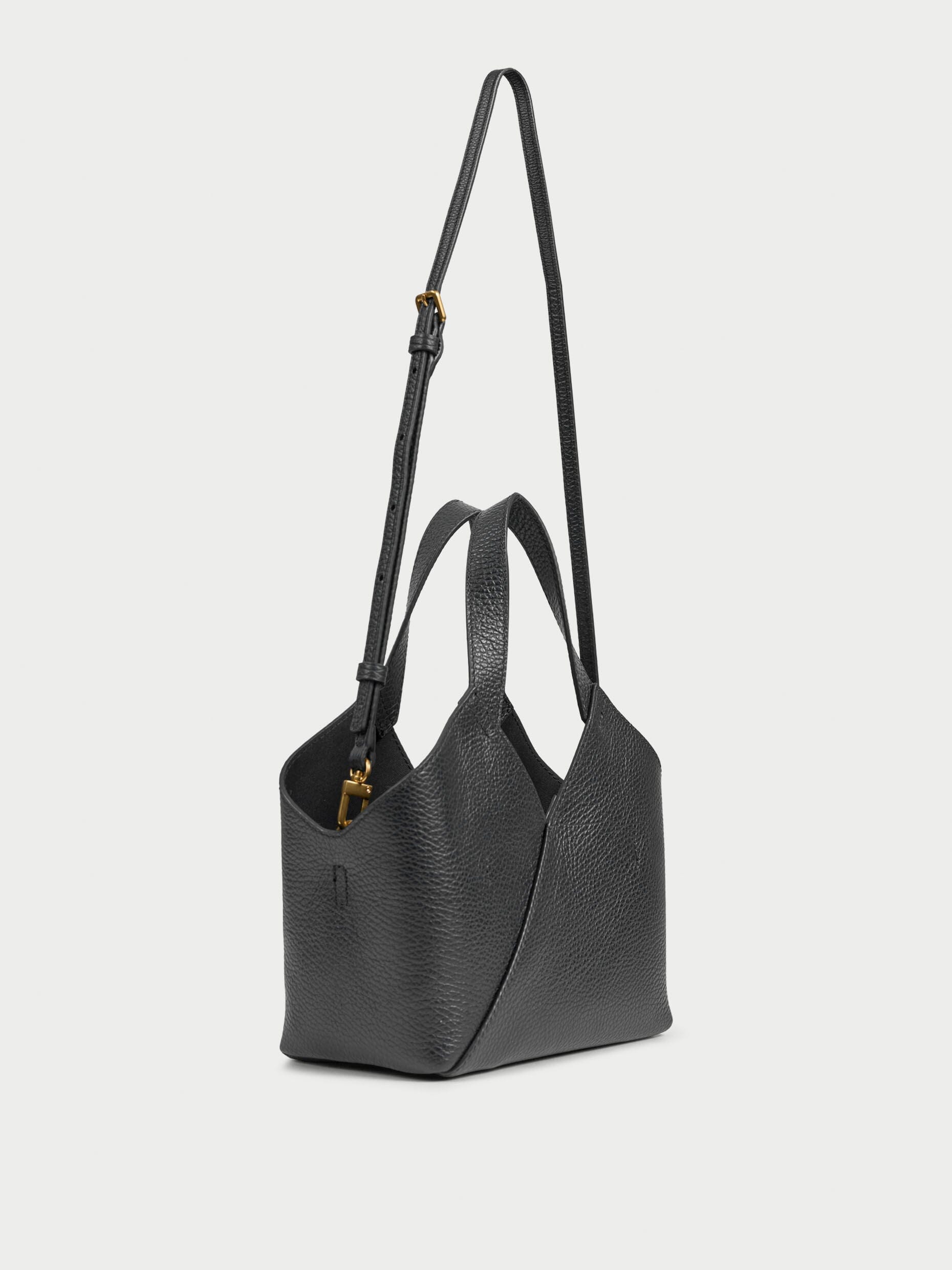LULLE LEATHER BAG IN BLACK BAG BY MALENE BIRGER