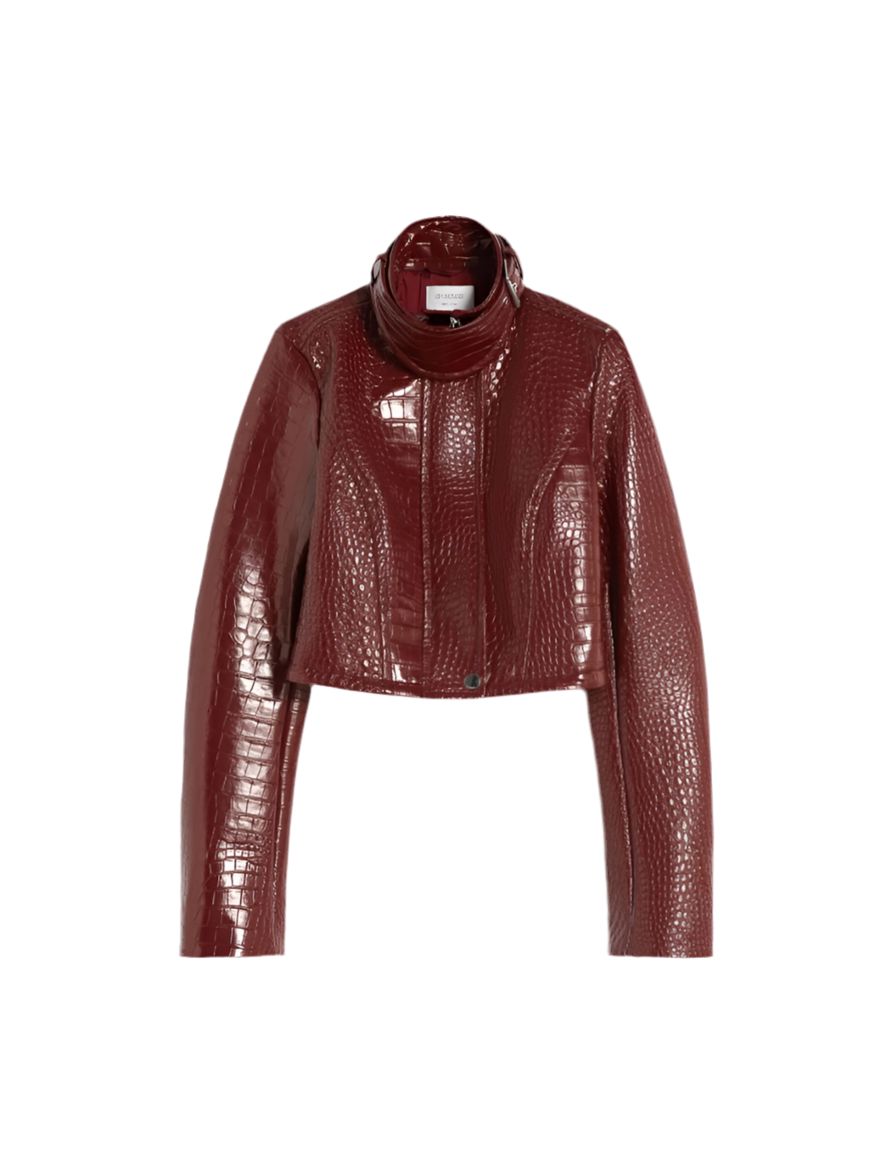 SULTANO LEATHER JACKET IN DARK RED JACKET MAXMARA