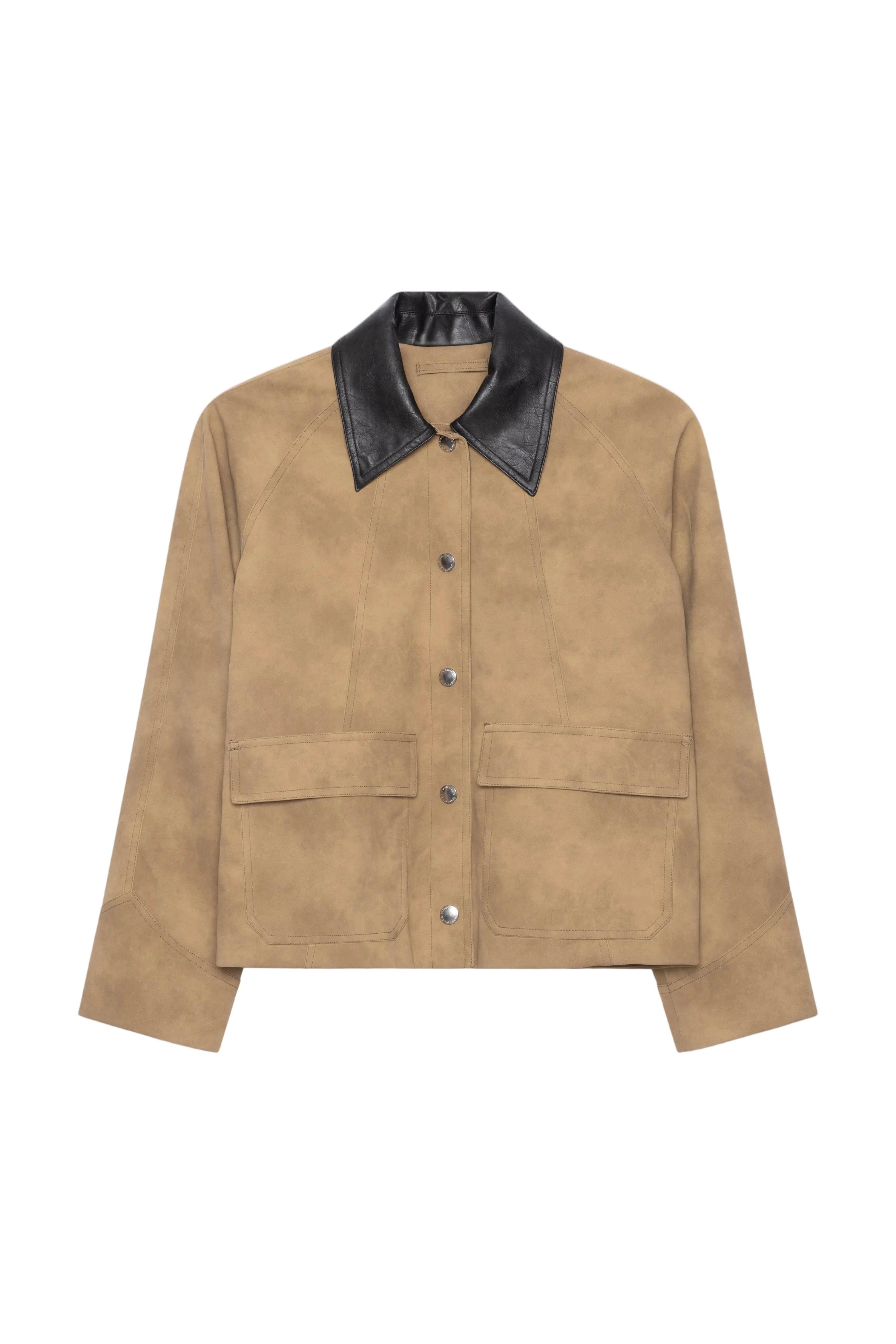 WILHELMINA JACKET IN DARK SAND JACKET STAND STUDIO