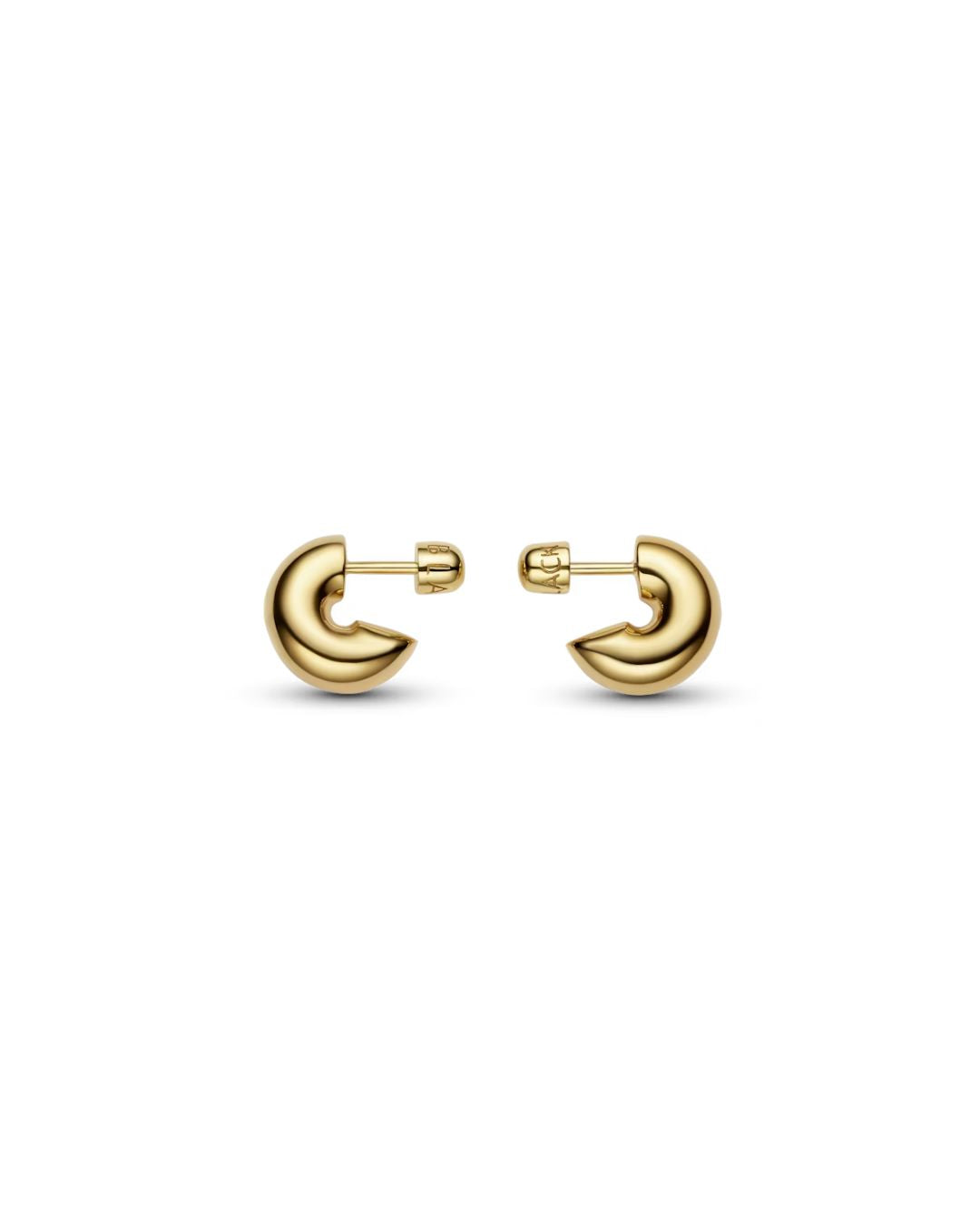 PRIMA HOOP PAIR SMALL IN GOLD EARRINGS MARIA BLACK