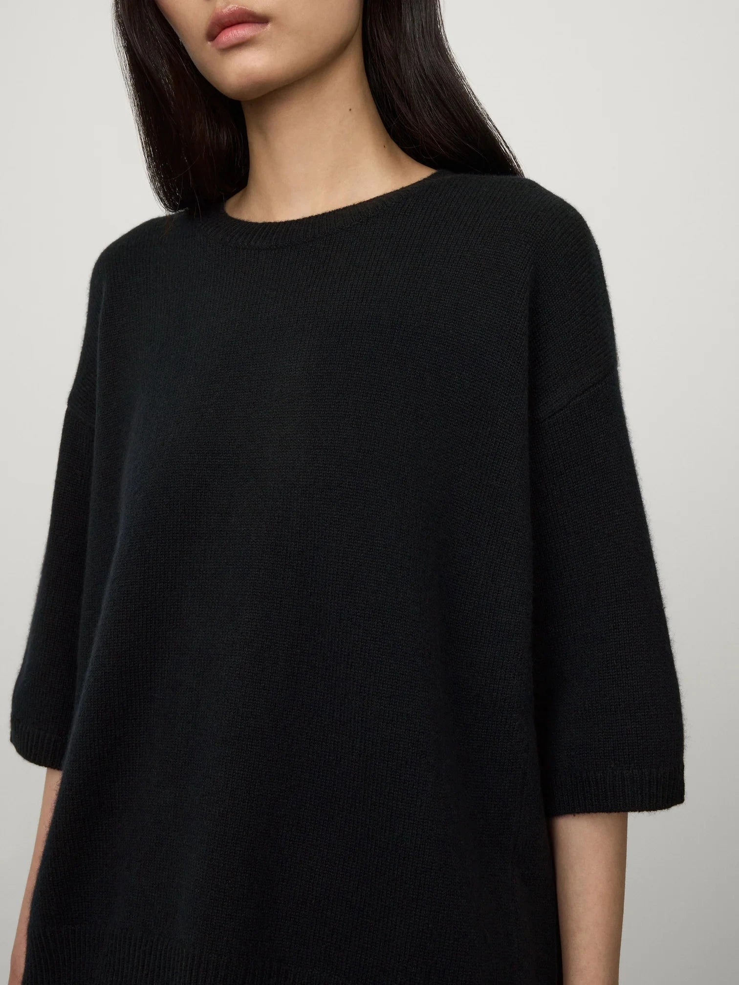 CAMILLE SWEATER IN BLACK KNIT LISA YANG
