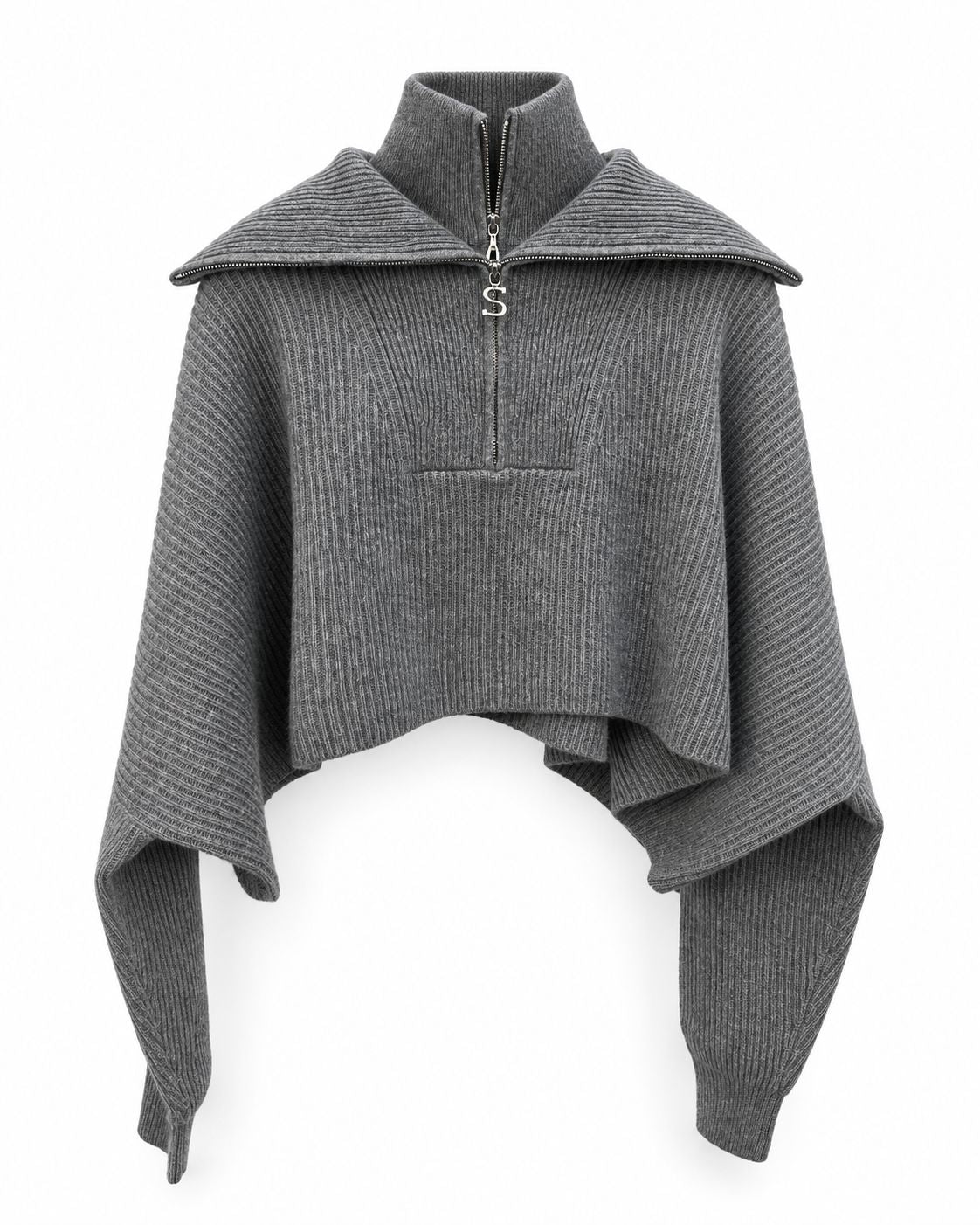 RIVE ZIP KNIT IN GREY KNIT SPORTMAX