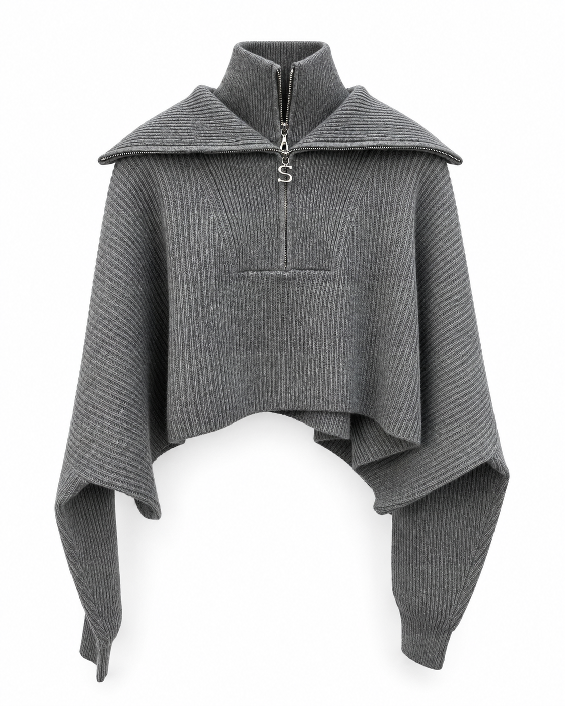 RIVE ZIP KNIT IN GREY