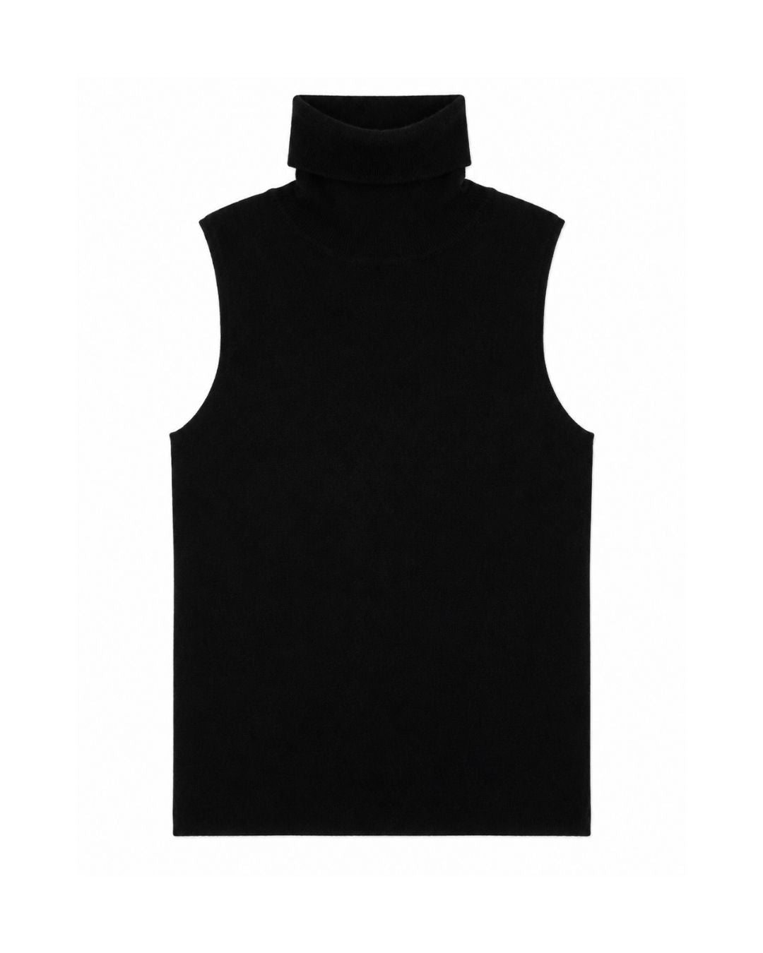KAYLA SLEEVELESS KNITTED KNIT IN BLACK TOP KURE