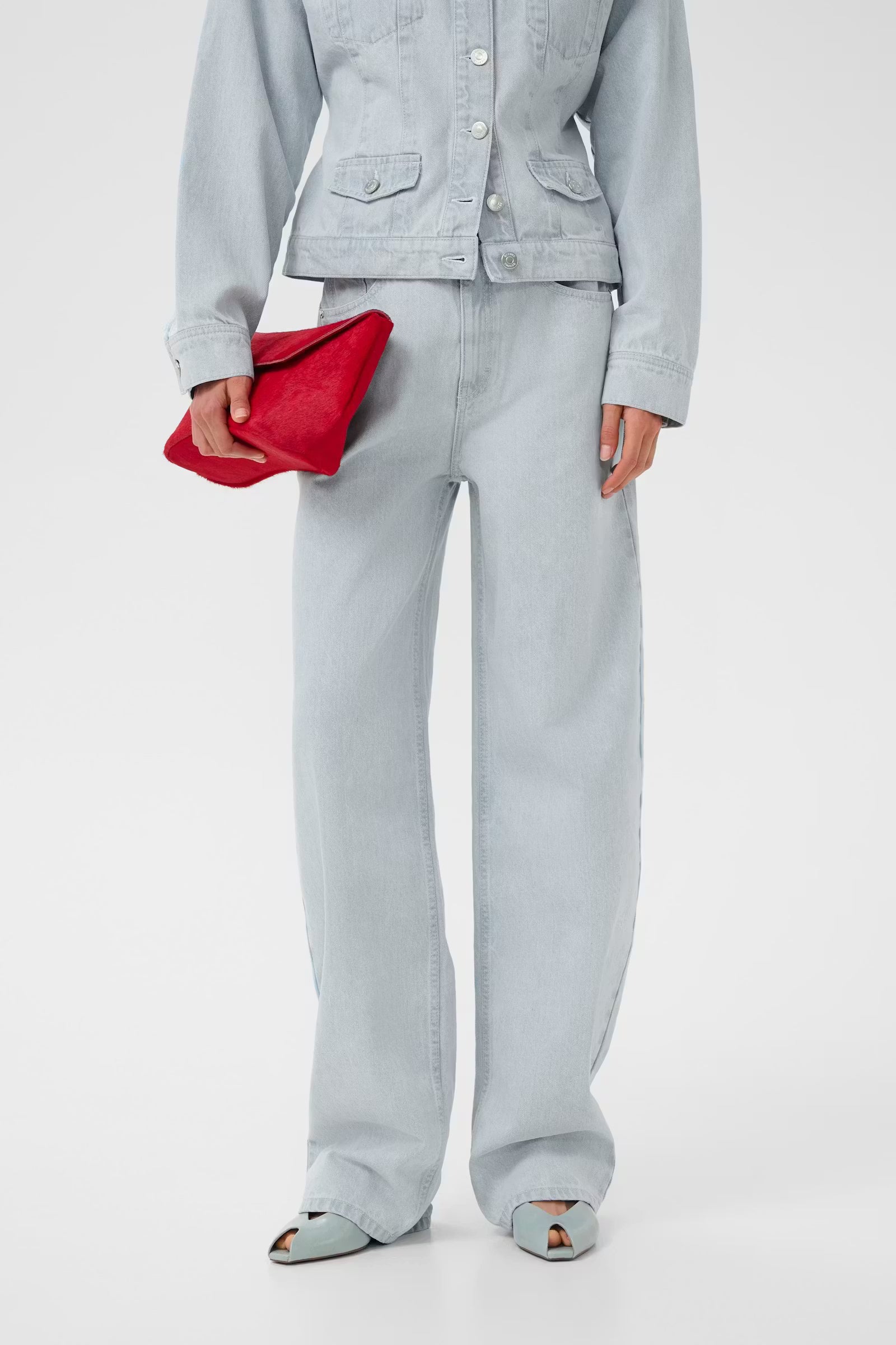 PARWANA BARREL JEANS IN VINTAGE LIGHT JEANS GESTUZ