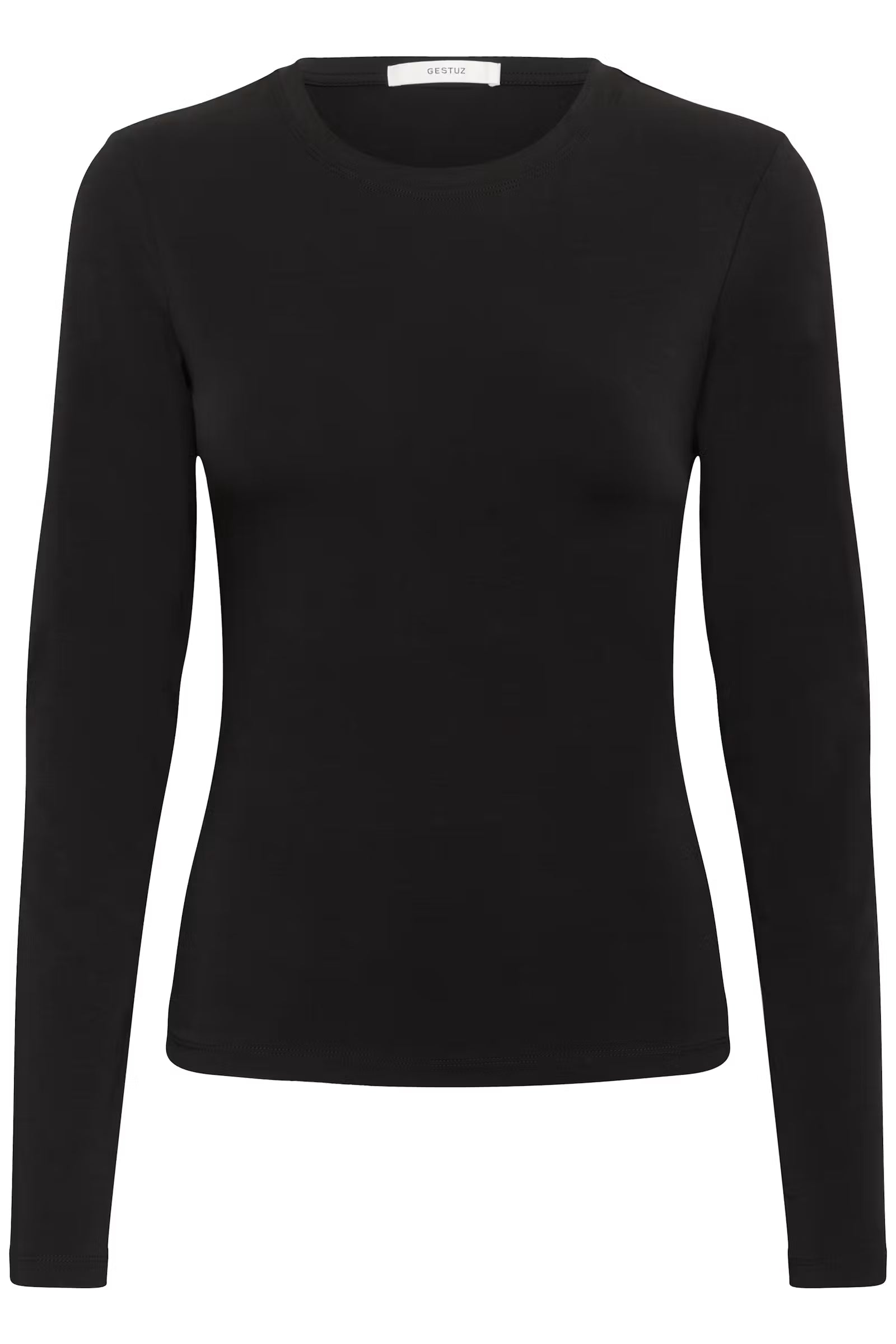 MIDA LS TOP IN BLACK TOP GESTUZ