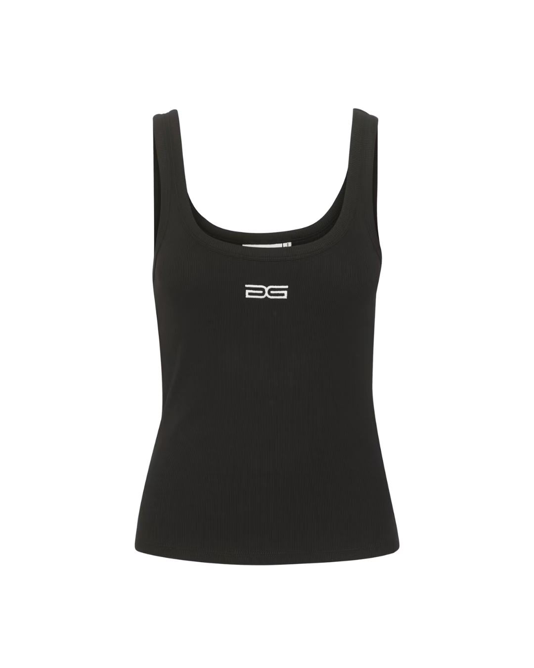 DREW LOGO TANK TOP IN BLACK TOP GESTUZ