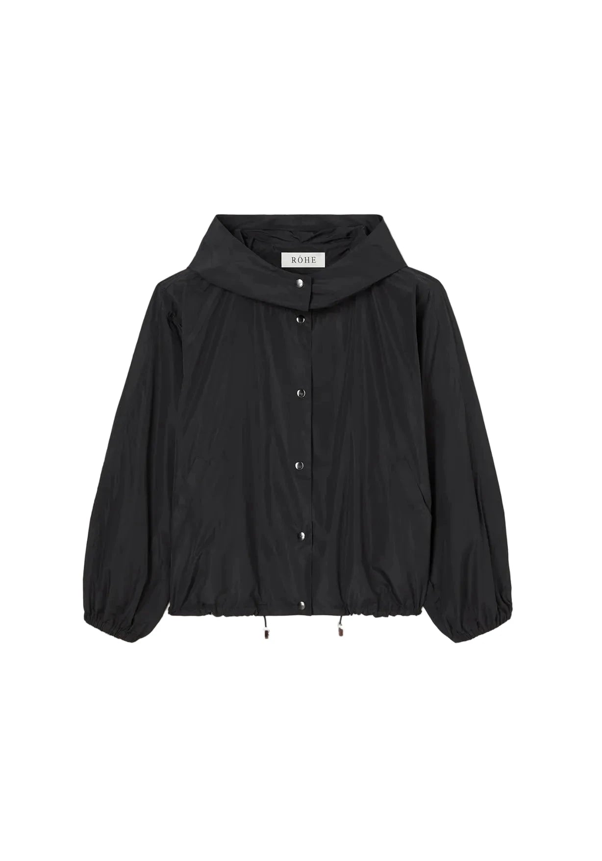 VOLUME SILK-BLEND JACKET IN BLACK JACKET ROHE