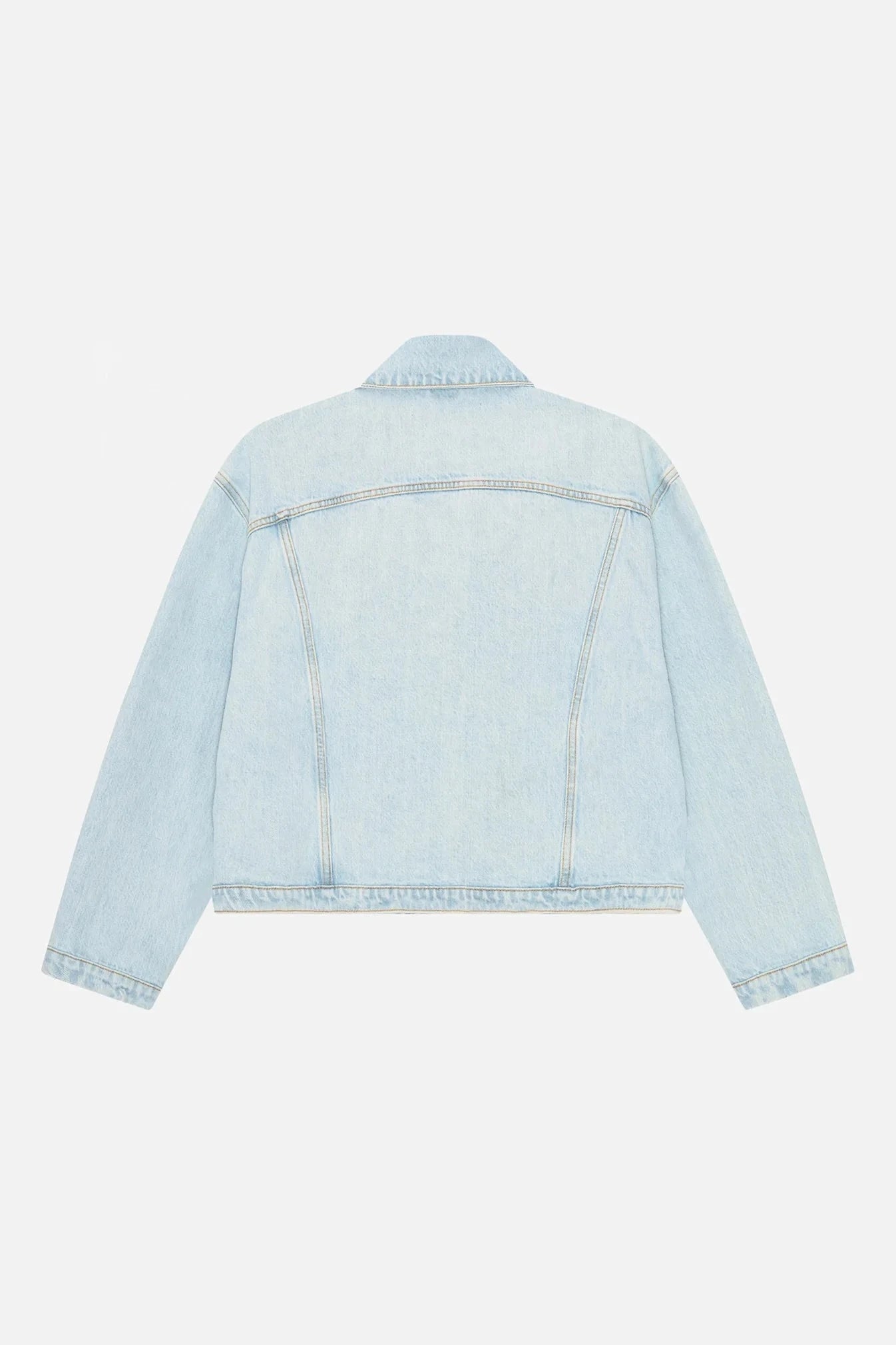 KAIA DENIM JACKET IN SOFT BLUE JACKET WON HUNDRED