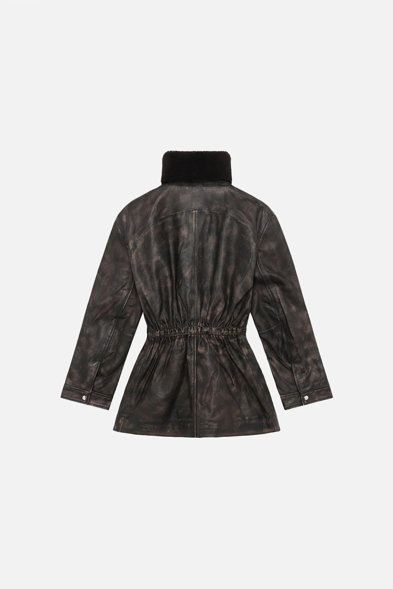 DORA LEATHER JACKET JAVA IN BROWN JACKET WON HUNDRED