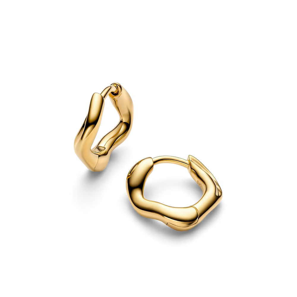 ANIL HOOP LARGE PAIR IN GOLD EARRINGS MARIA BLACK