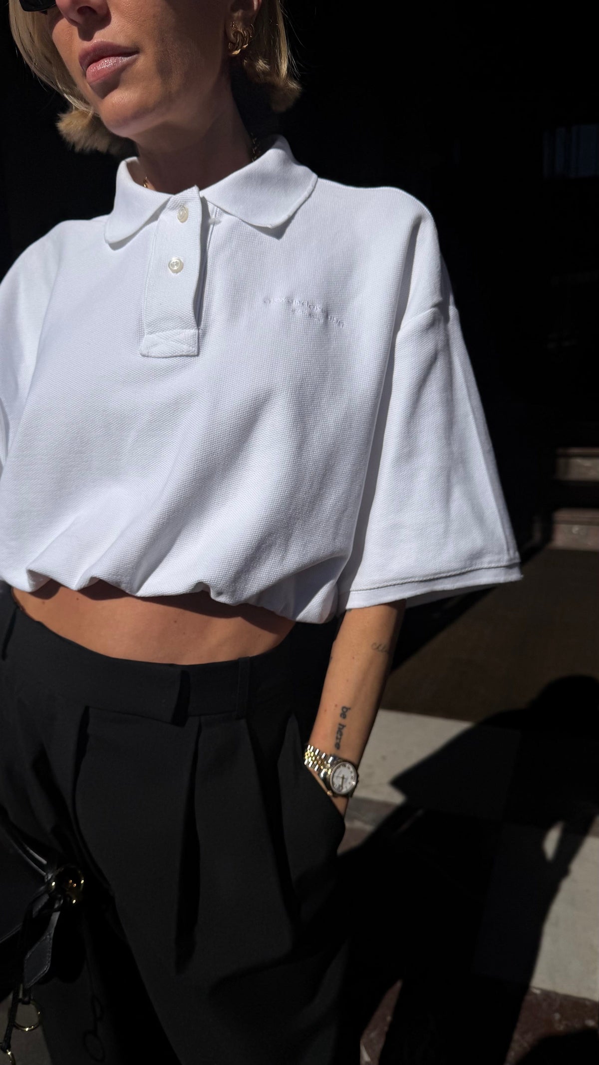 ALLAN ROUND LEG SHAPED TAILORED TROUSERS PANTS ROHE