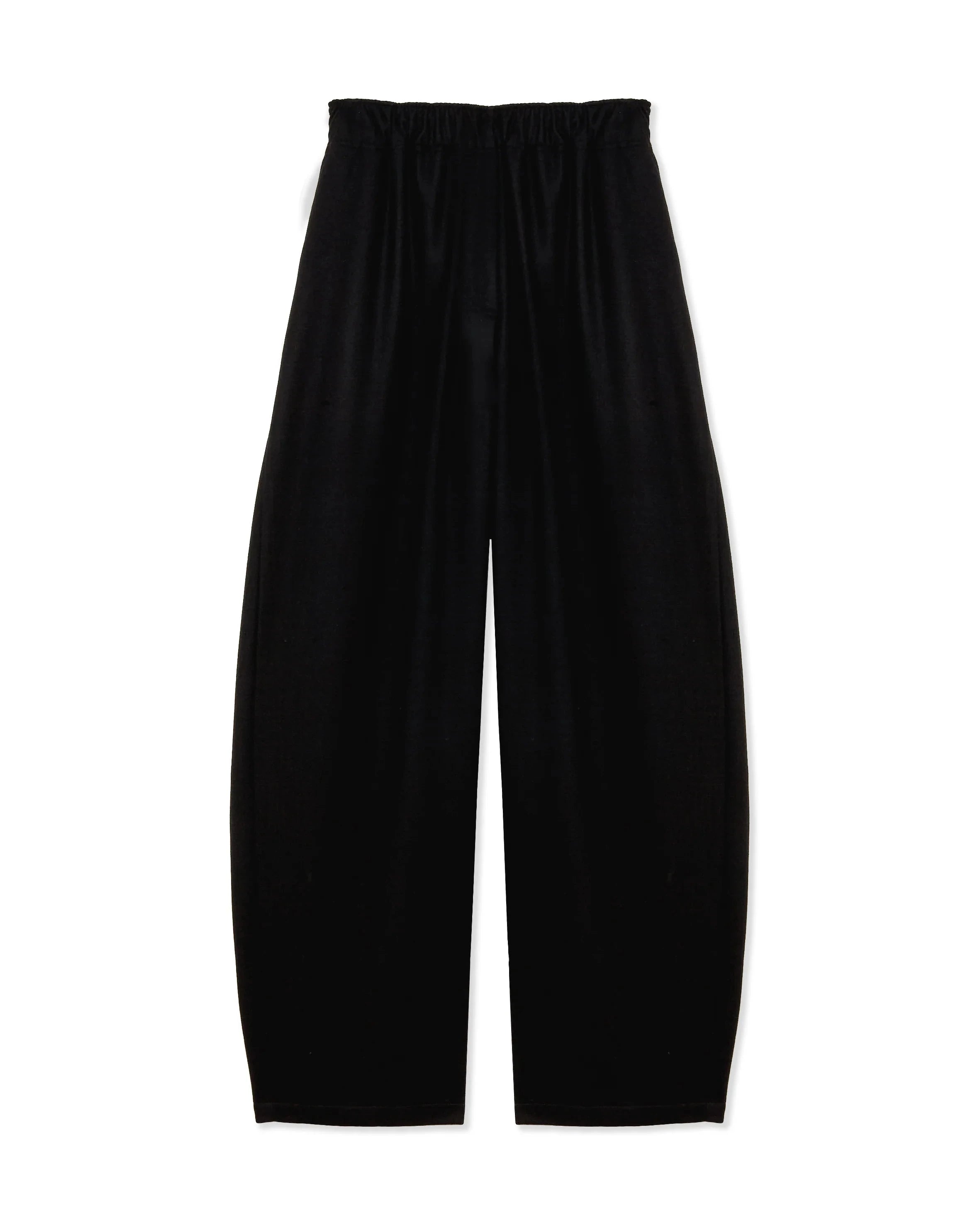 DORA FLANELLA MISTO LANA PANTS IN BLACK PANTS THE LATEST