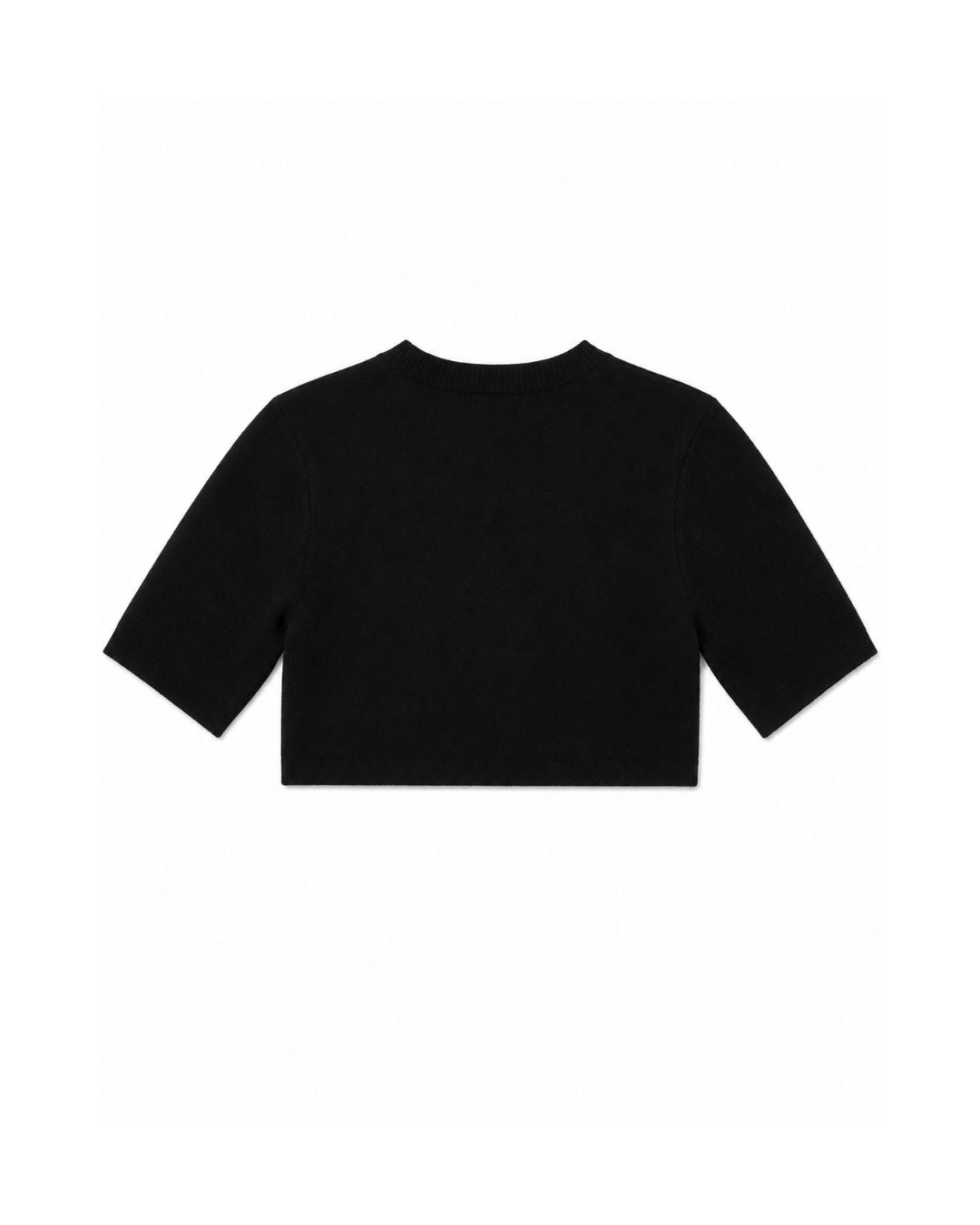 KAMILLE CROPPED HEAVY KNIT TEE KURE