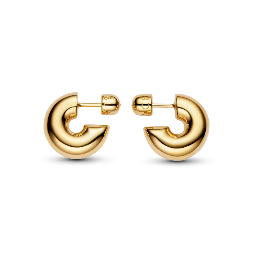PRIMA HOOP MEDIUM PAIR IN GOLD EARRING MARIA BLACK