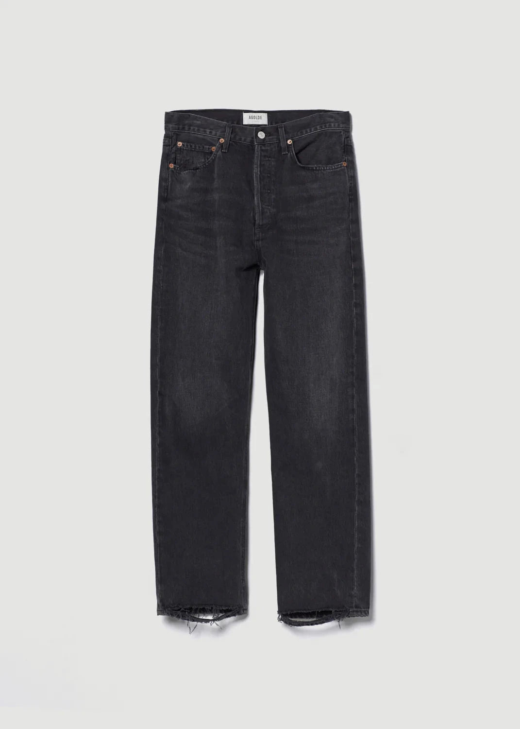 90’S MID RISE STRAIGHT IN TAR JEANS AGOLDE