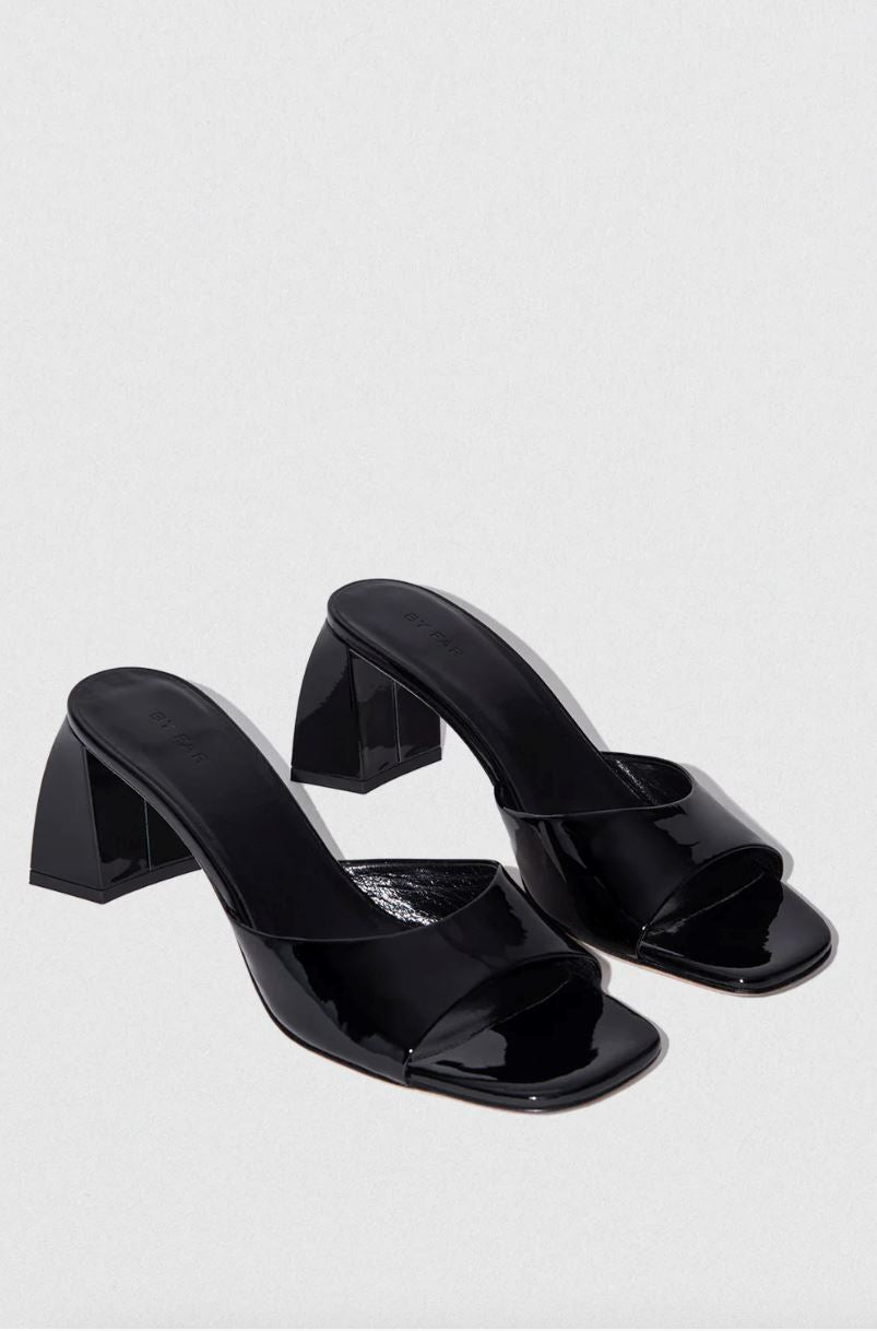 ROMY SHINE MID HEEL MULE – KURE