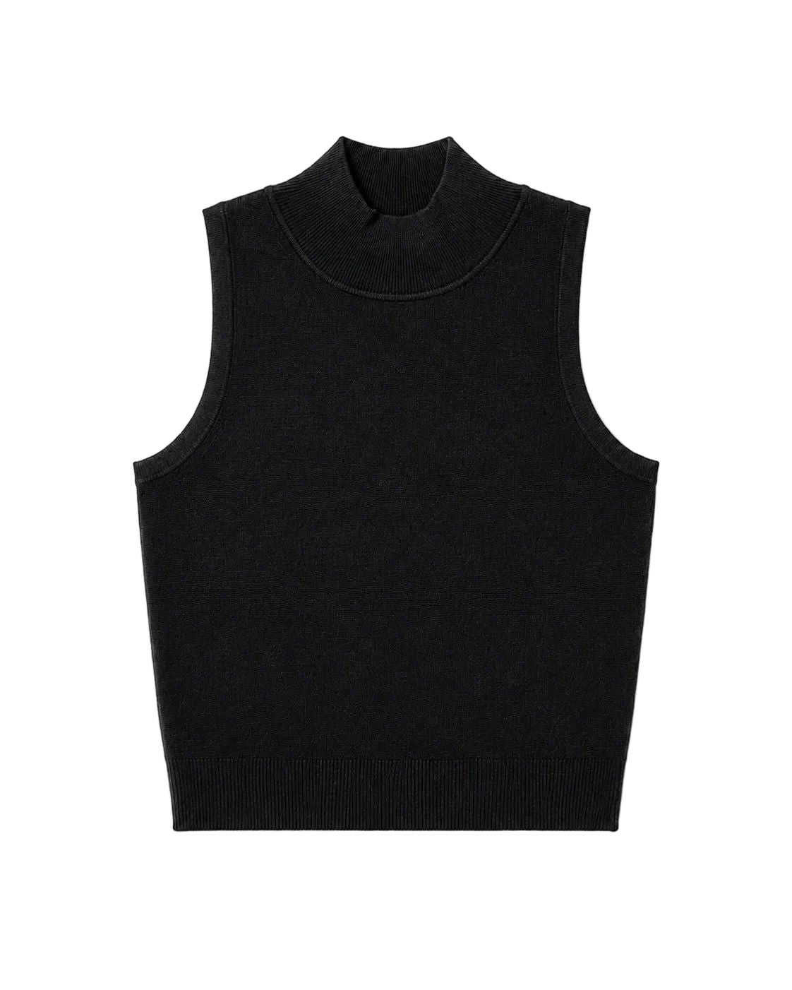 TARY SLEEVELESS TURTLENECK CROP TOP TOP KURE
