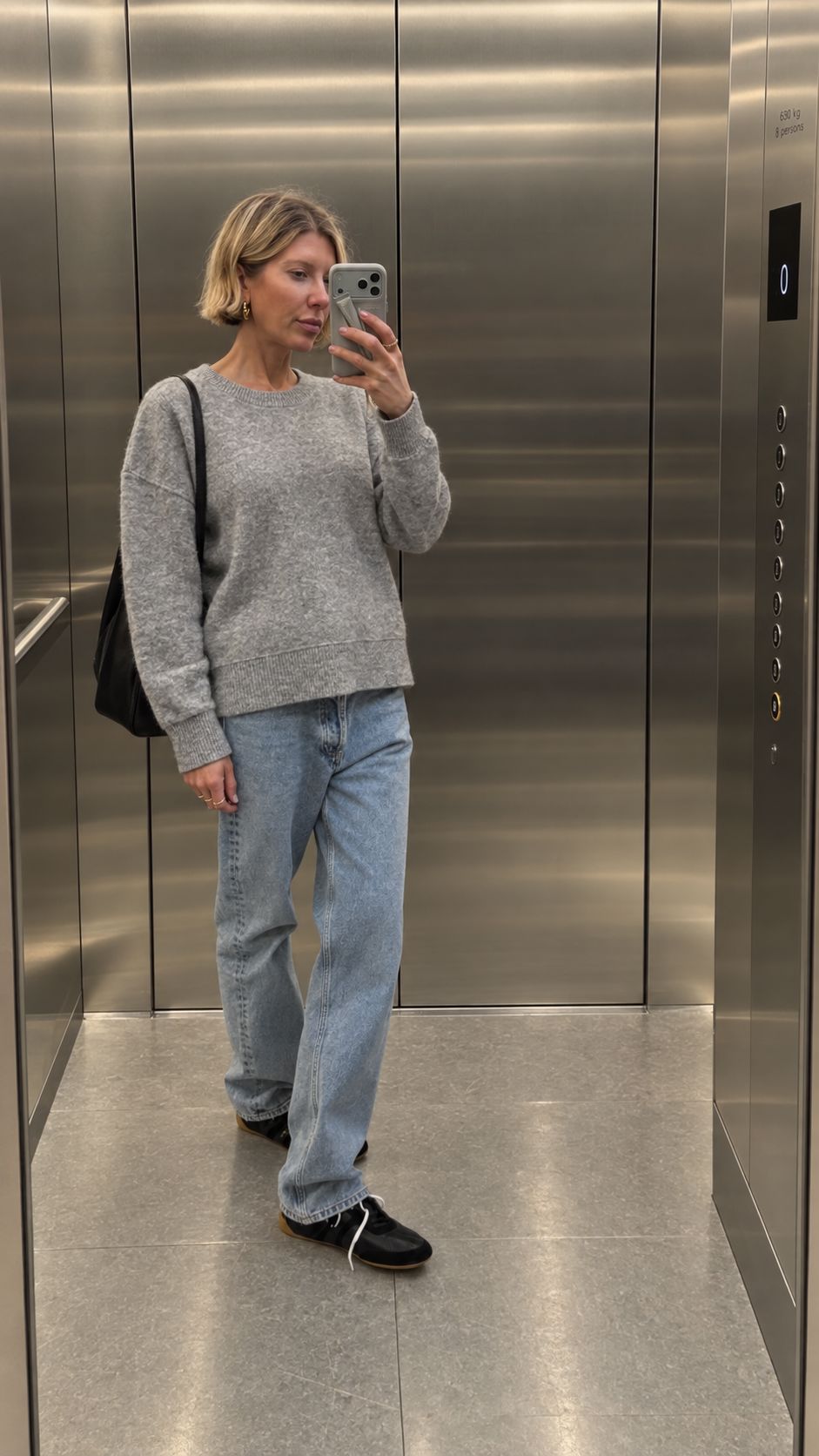 BRADLEY SWEATER IN GREY KNIT BY MALENE BIRGER