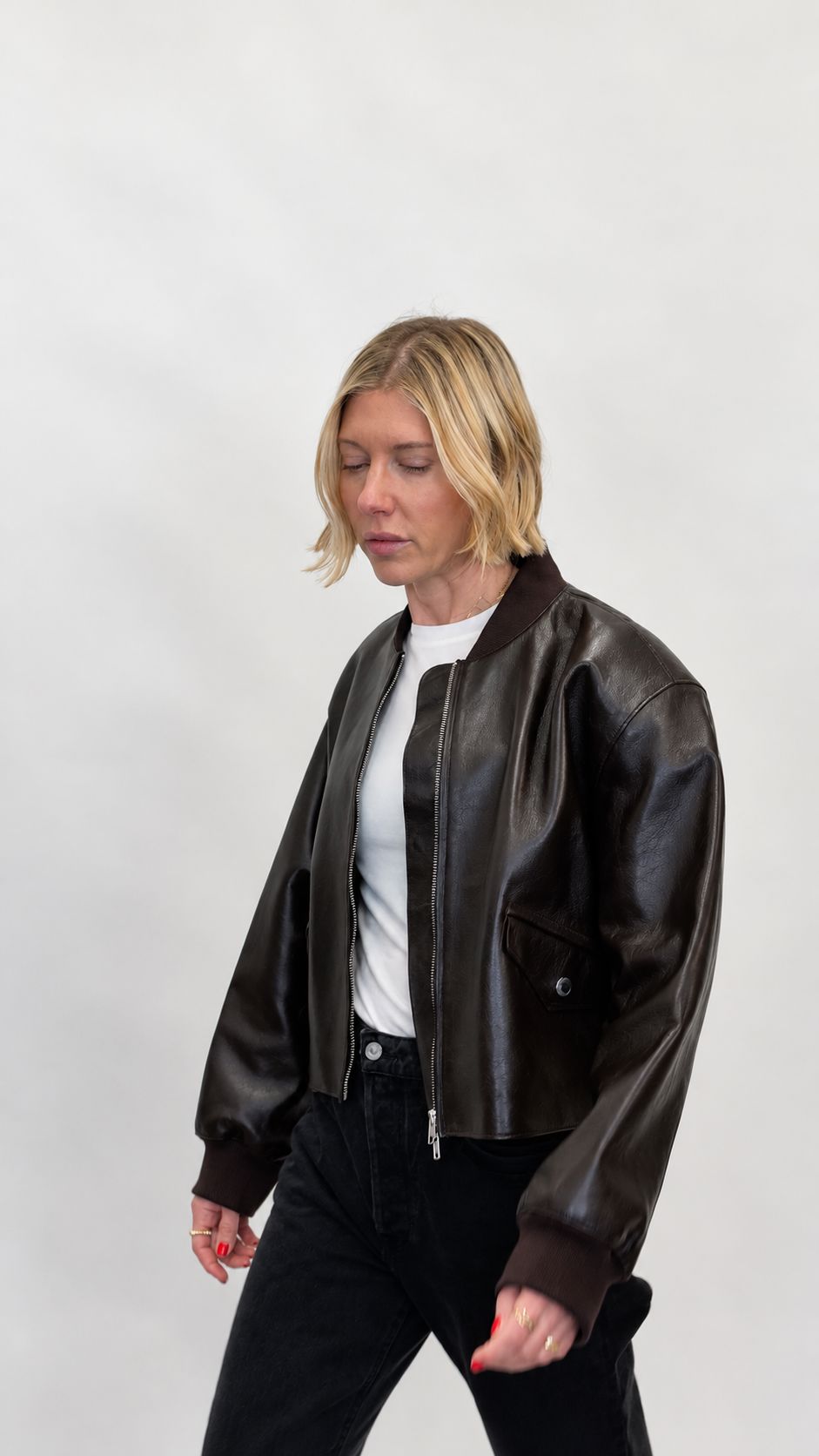 CALLUM JACKET IN DARK CACAO JACKET STAND STUDIO