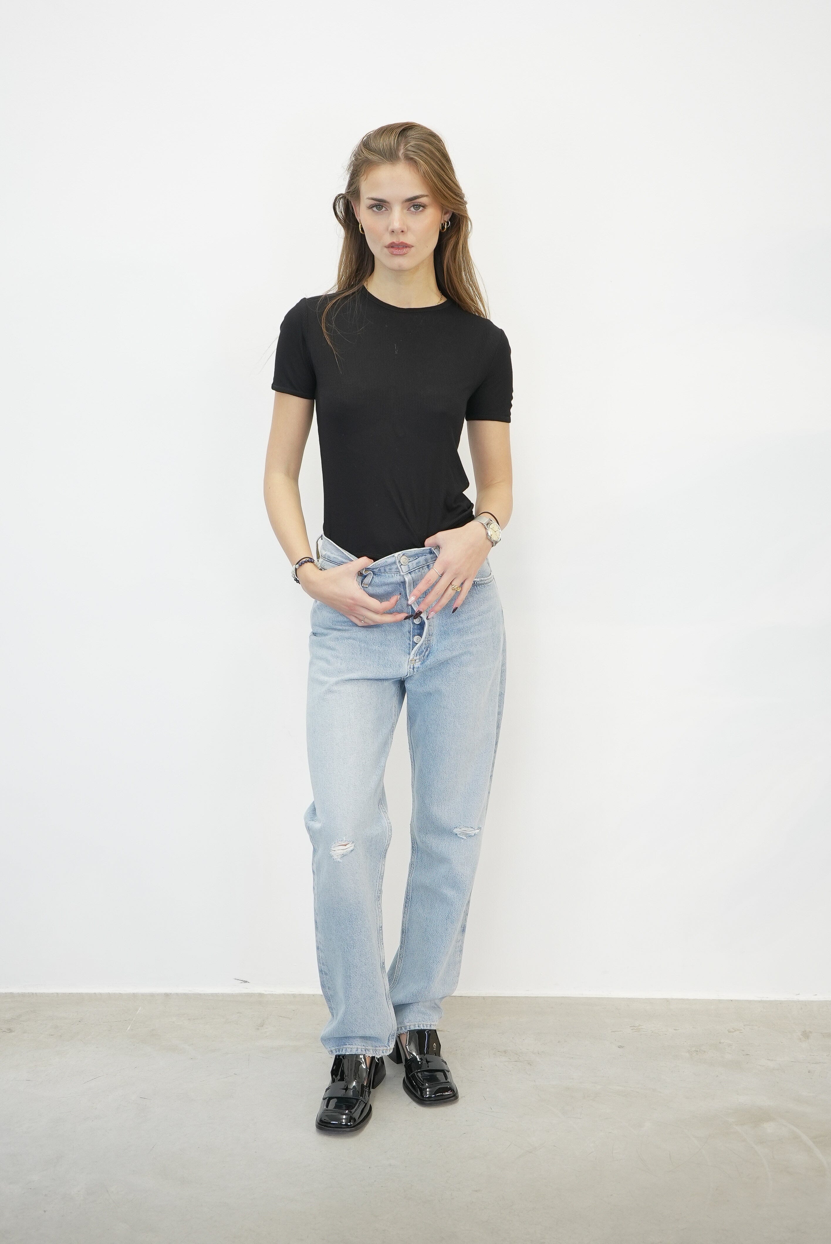90s LOOSE FIT JEANS WITH PINCH WAIST IN FLASH Jeans AGOLDE