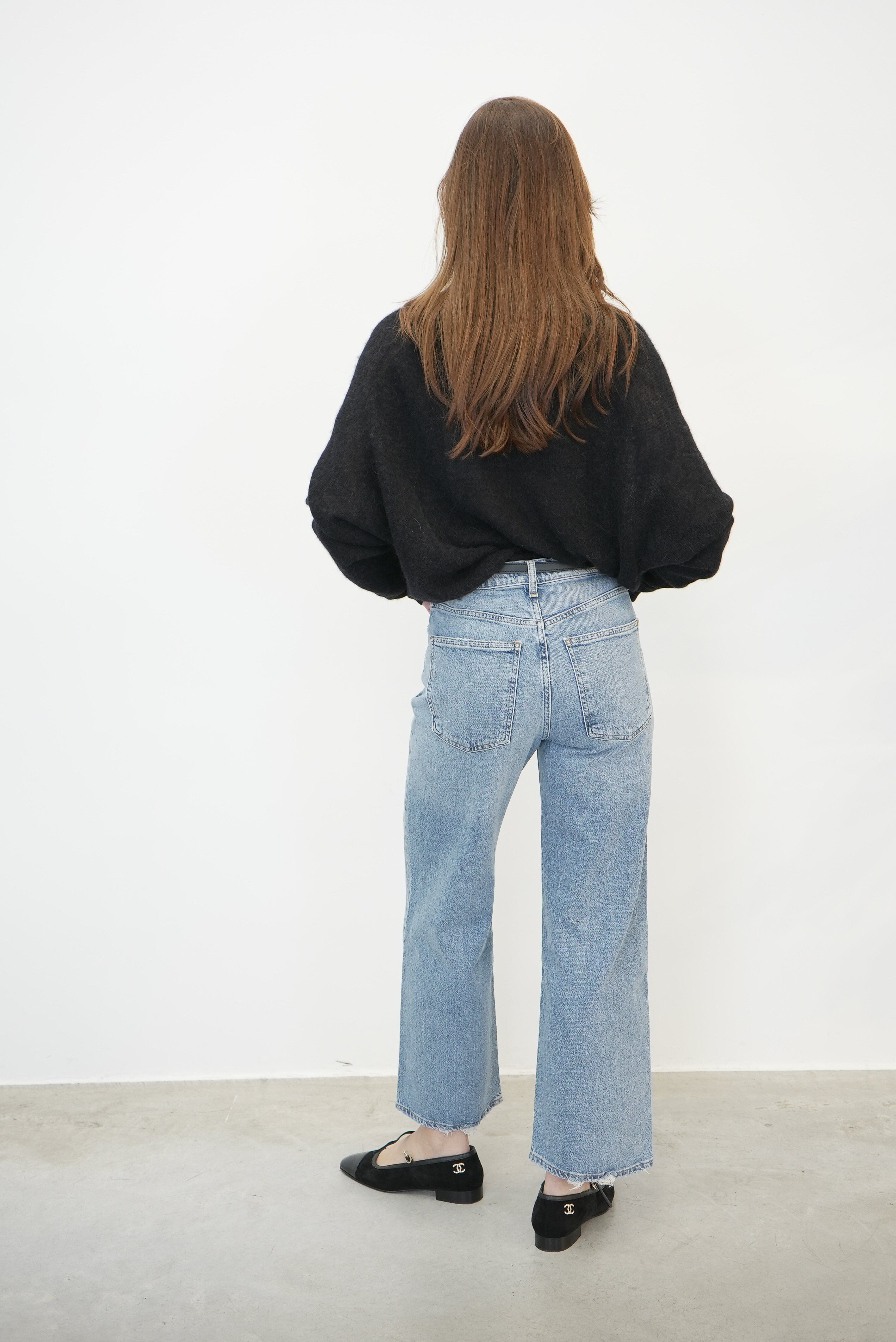 HARPER CROP IN HASSLE JEANS AGOLDE