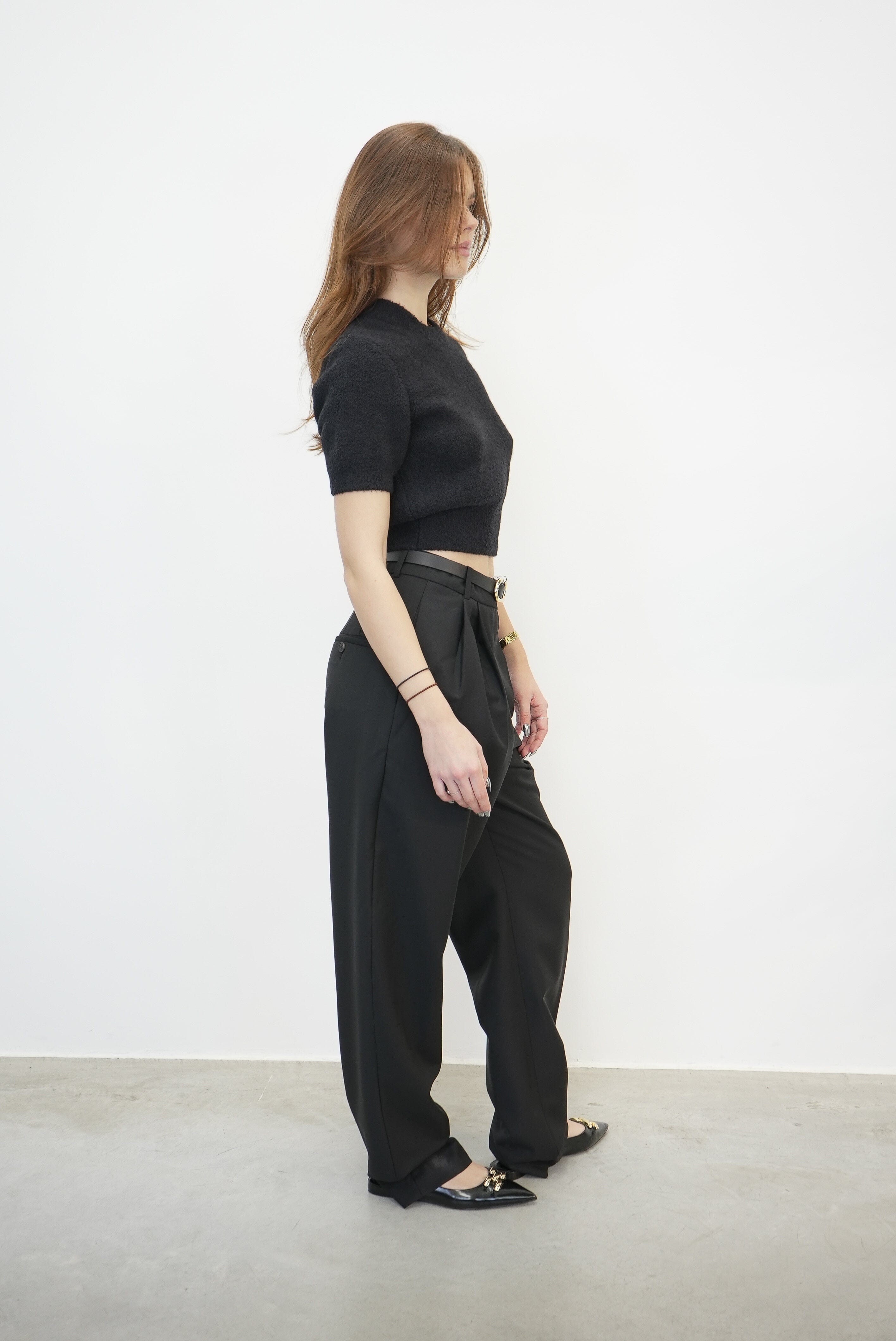 KNIT TEE WITH EMBROIDERED LOGO KNIT ALEXANDER WANG