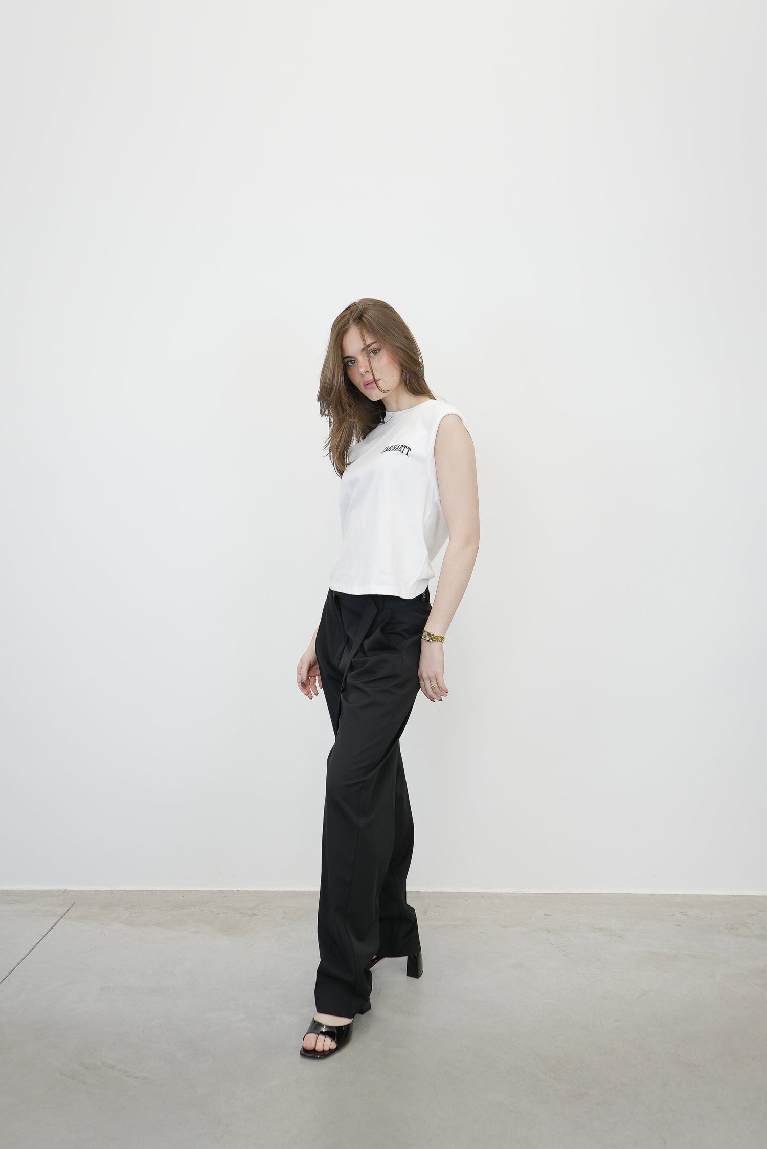 RELAXED FIT BELTED PANTS PANTS ST AGNI 