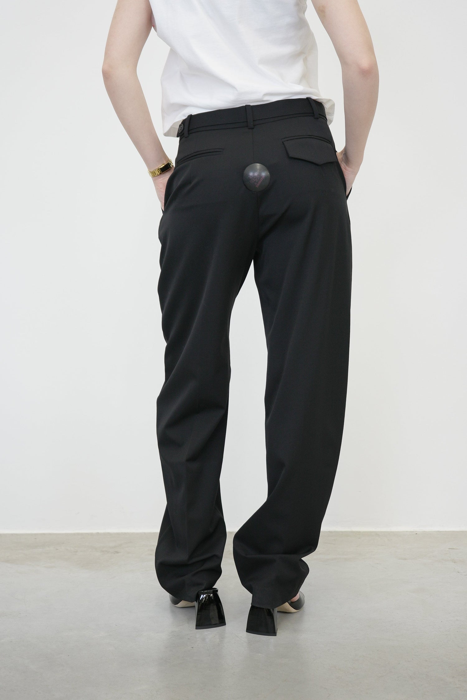 RELAXED FIT BELTED PANTS PANTS ST AGNI 