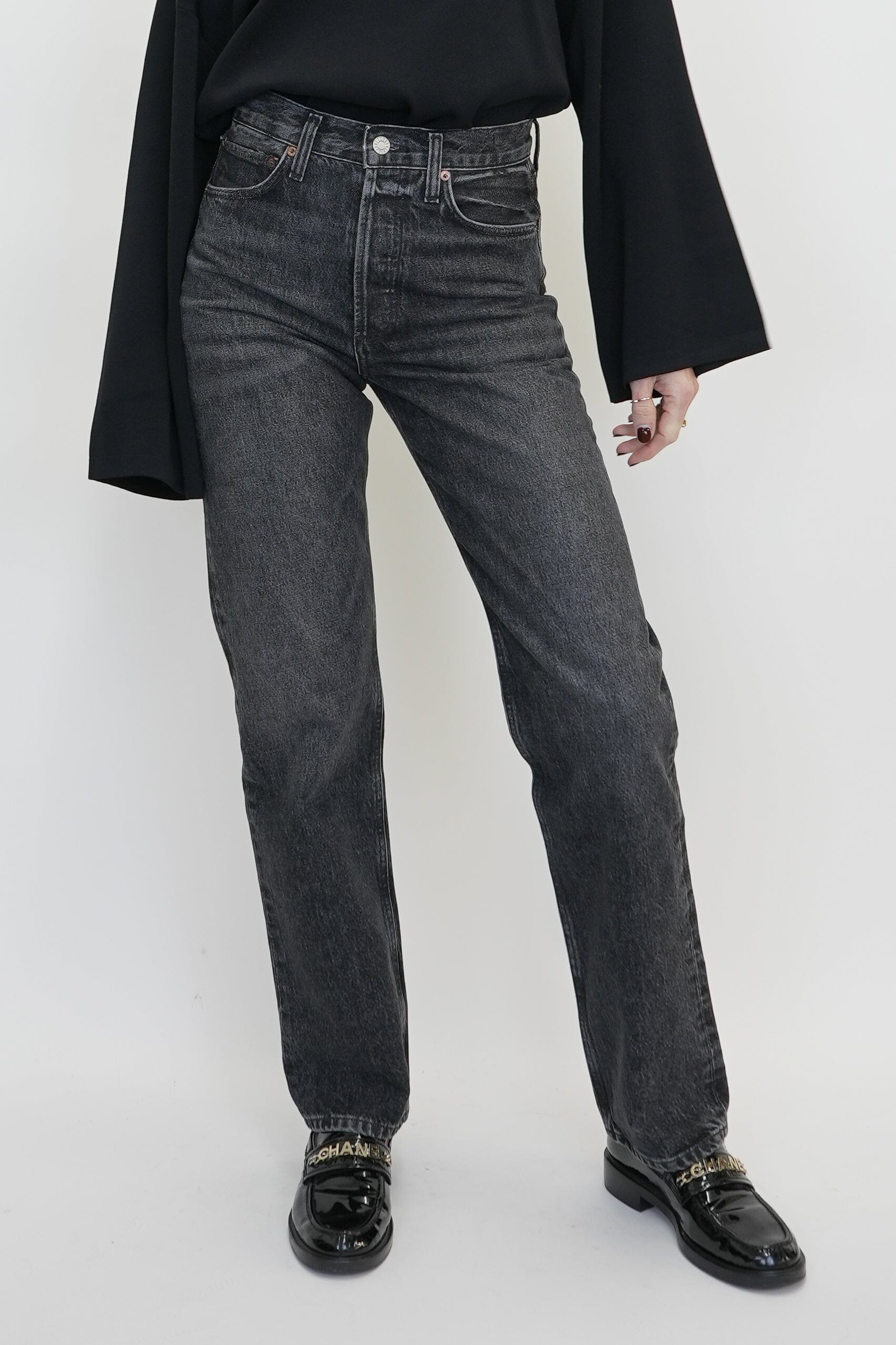 KELLY STRAIGHT JEAN IN ECLIPSE JEANS AGOLDE