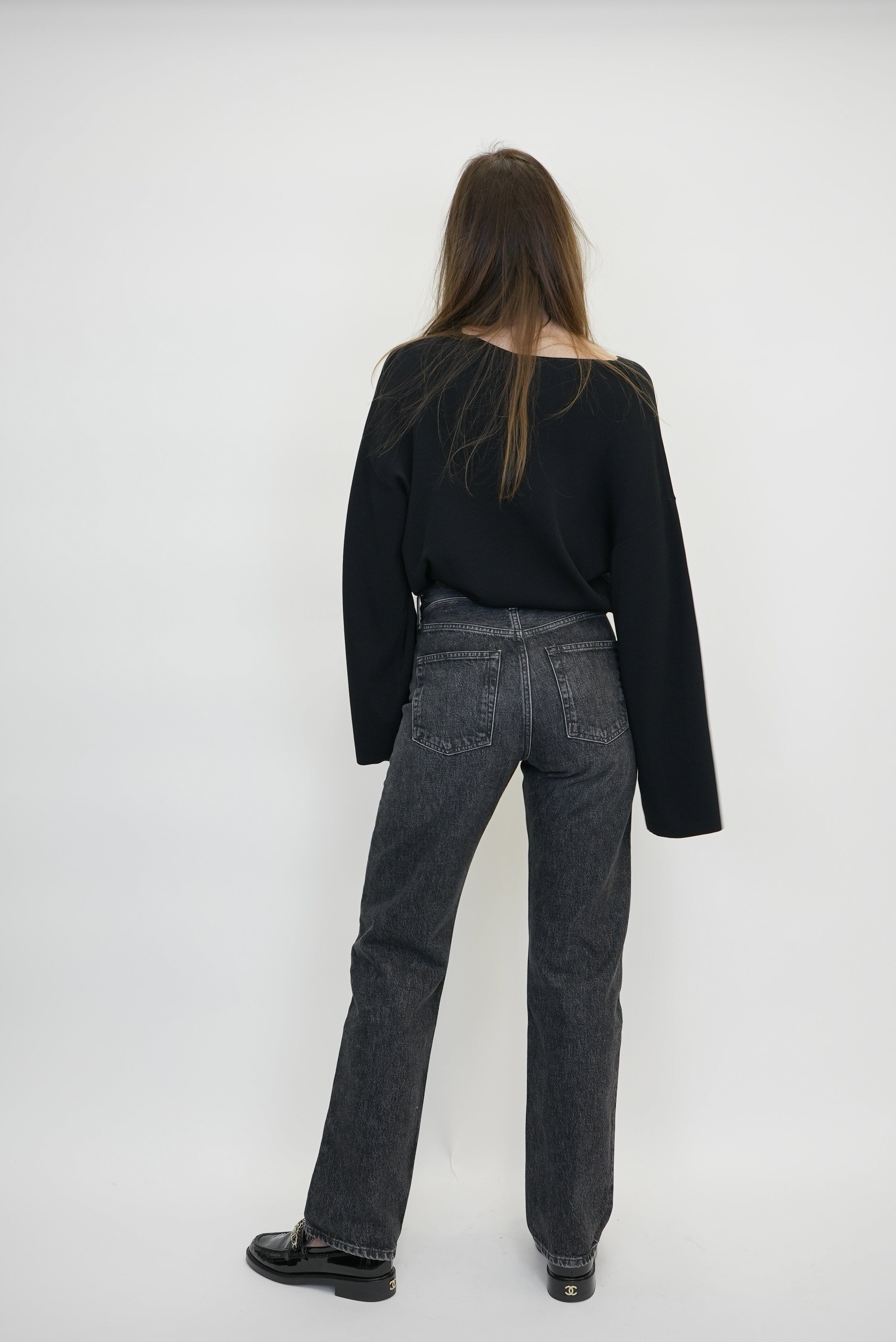 KELLY STRAIGHT JEAN IN ECLIPSE JEANS AGOLDE